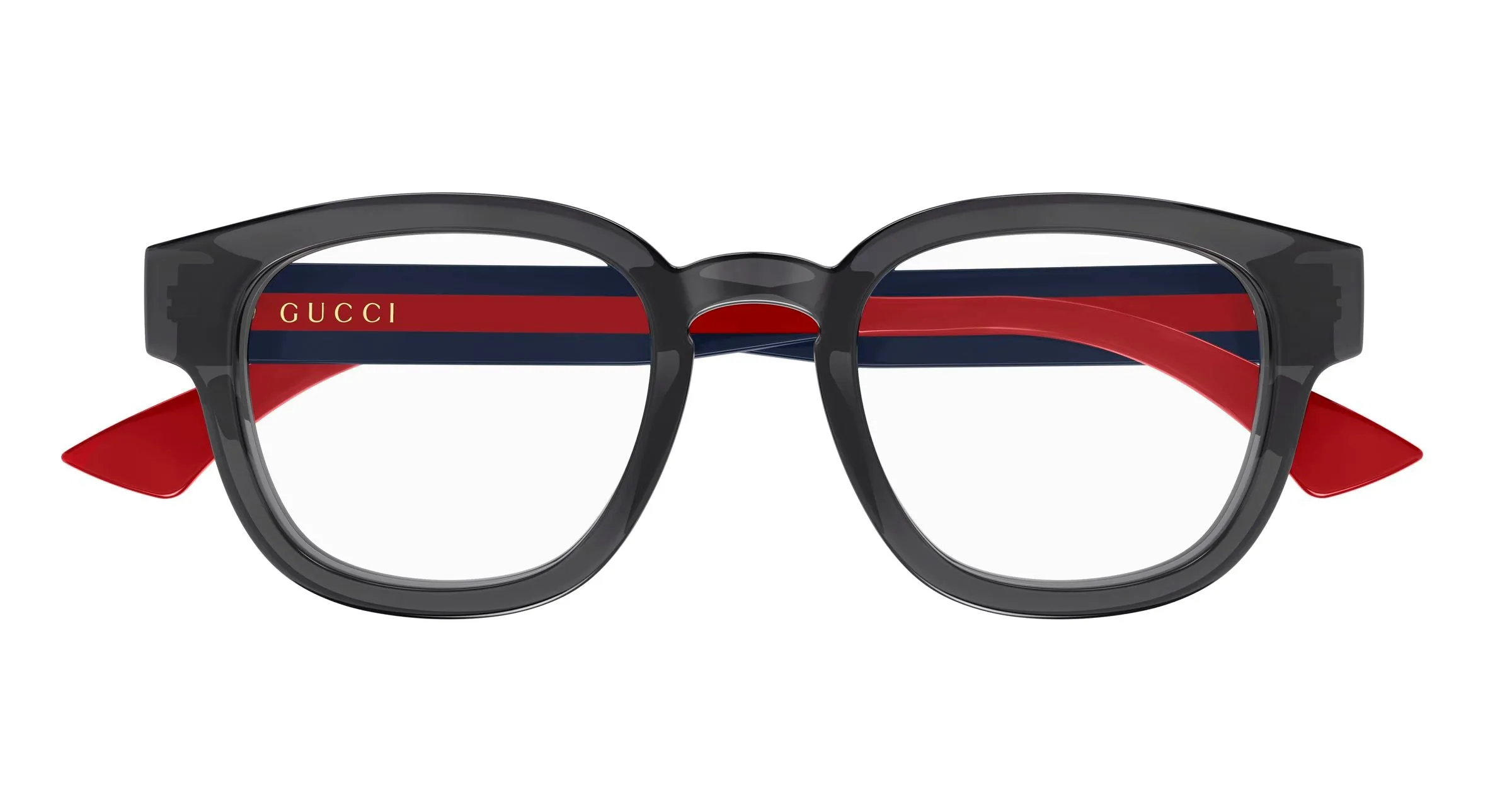 Gucci GG1992O 008 Montature da vista Acetato Grigio Trasparente Rotonda - immagine 2