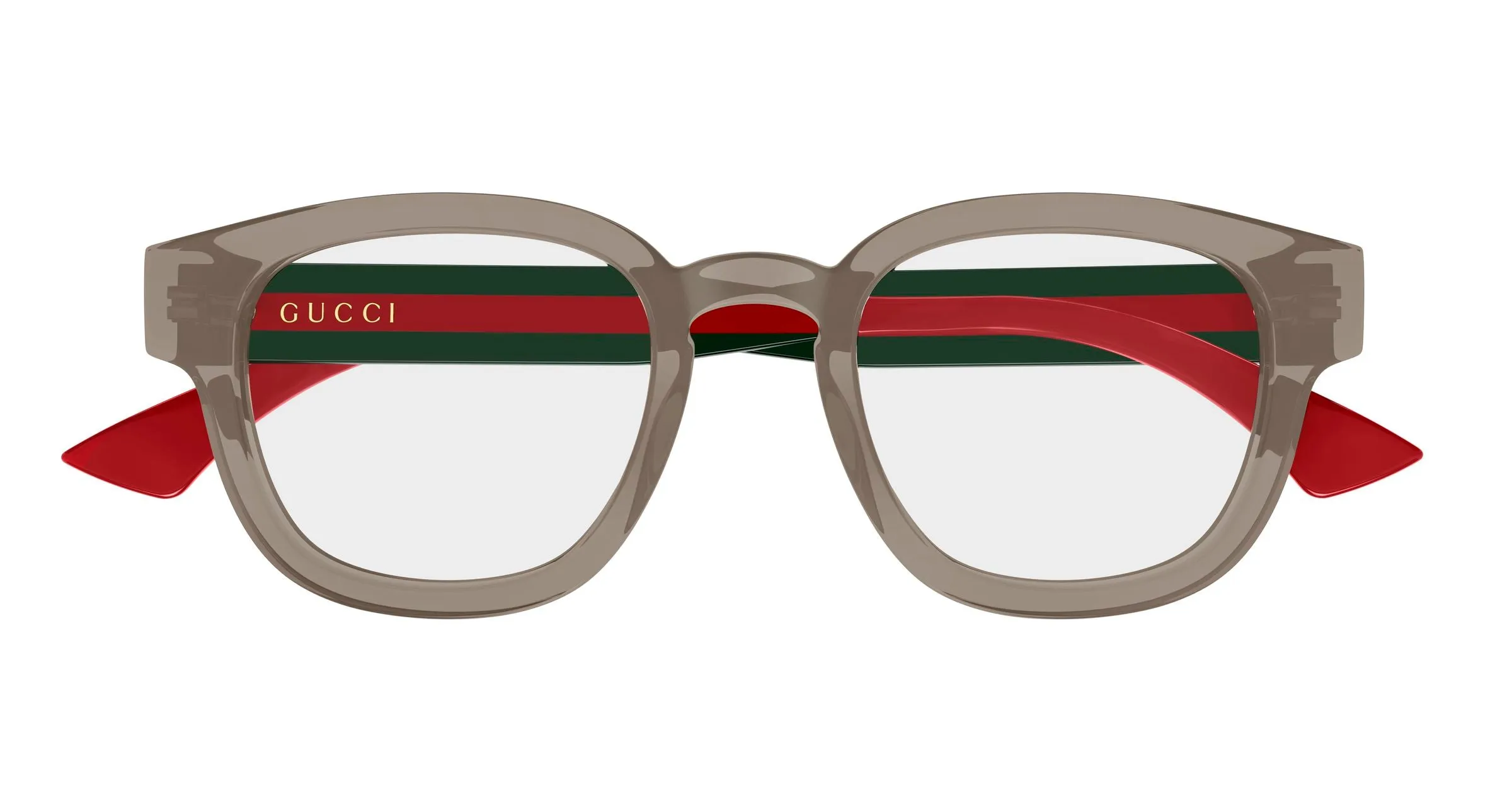 Gucci GG1992O 007 Montature da vista Acetato Marrone Trasparente Rotonda - immagine 2
