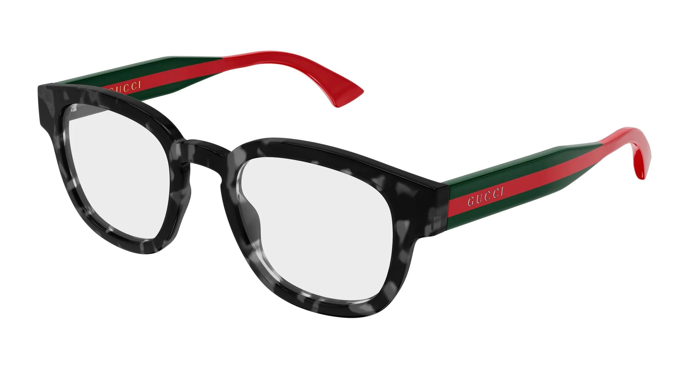 Gucci GG1992O 006 Montature da vista Acetato Havana Trasparente Rotonda - immagine 1