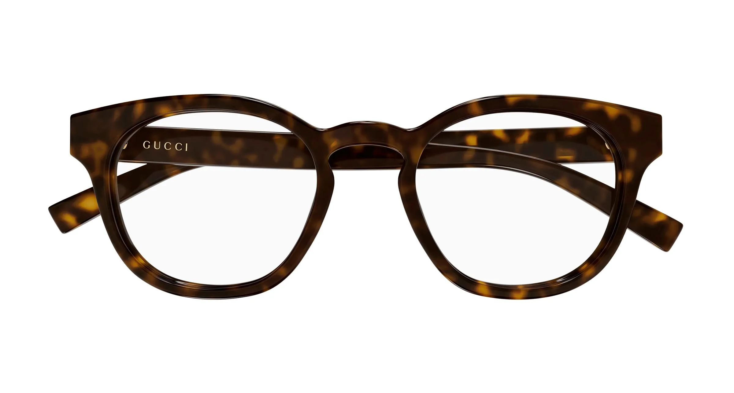 Gucci GG1859O 005 Montature da vista Iniettato Havana Trasparente Rotonda - immagine 2