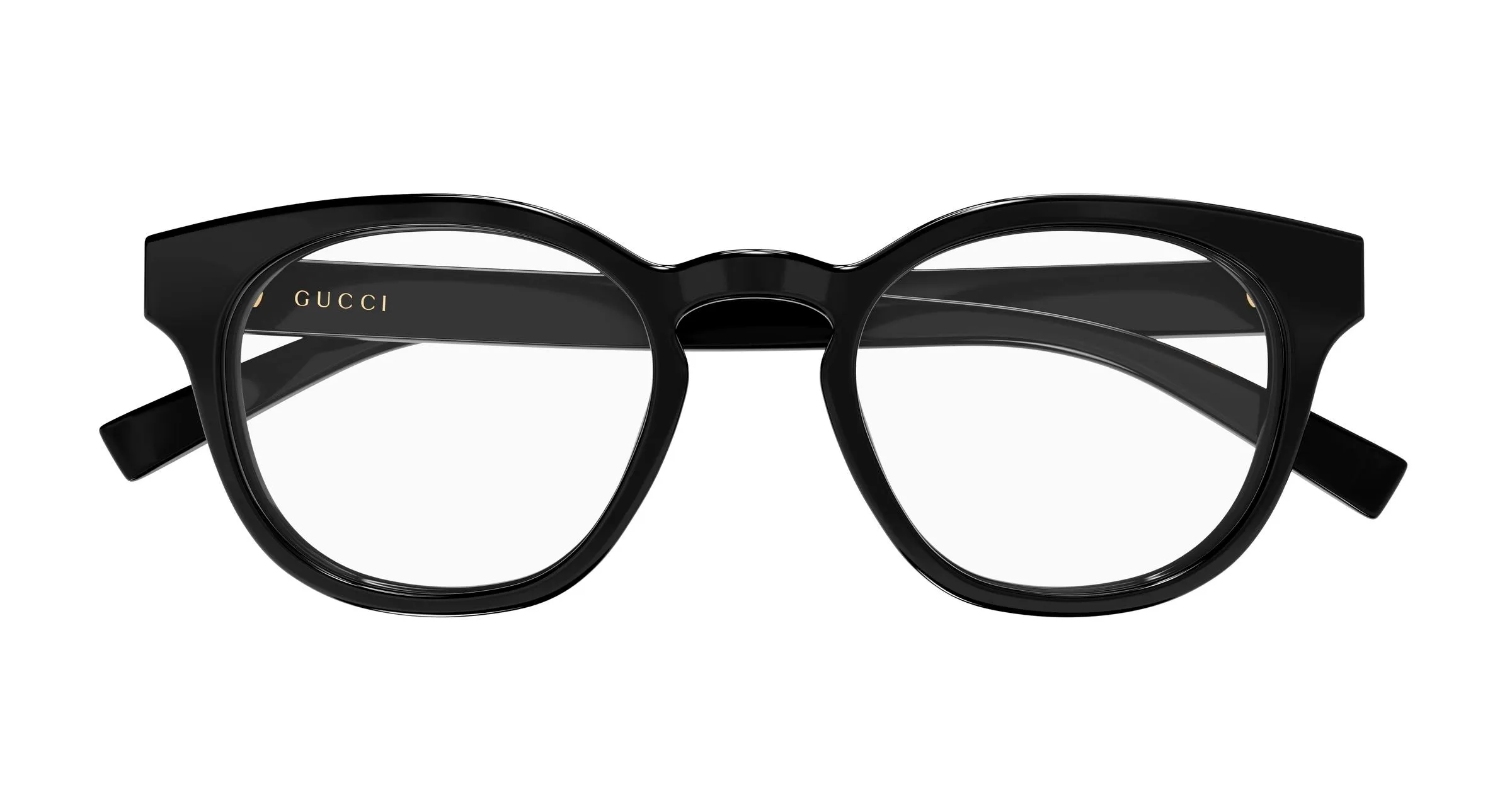 Gucci GG1859O 004 Montature da vista Iniettato Nero Trasparente Rotonda - immagine 2
