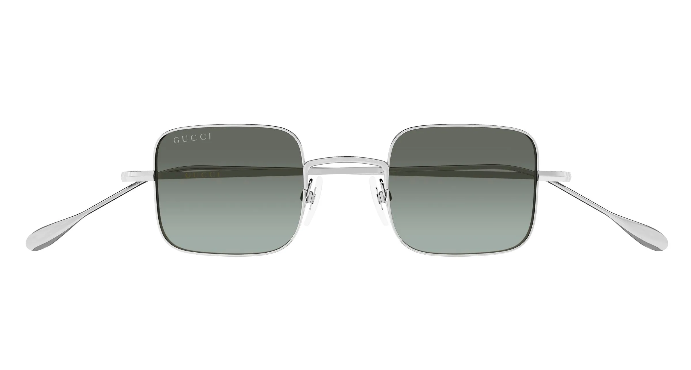 Gucci GG1813S 010 Occhiali da sole Metallo Argento Marrone Squadrata - immagine 2