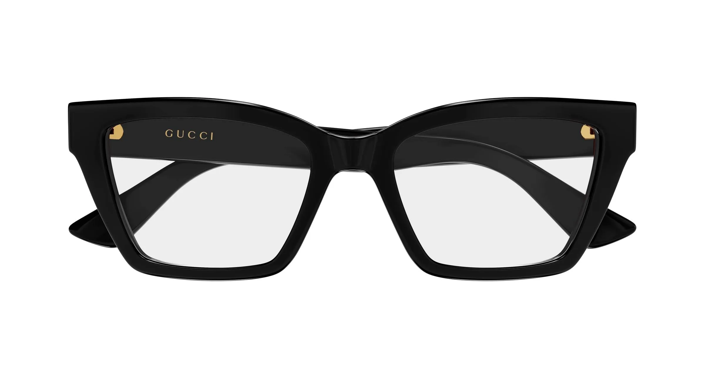Gucci GG1715O 014 Montature da vista Iniettato Nero Trasparente Cat Eye - immagine 2