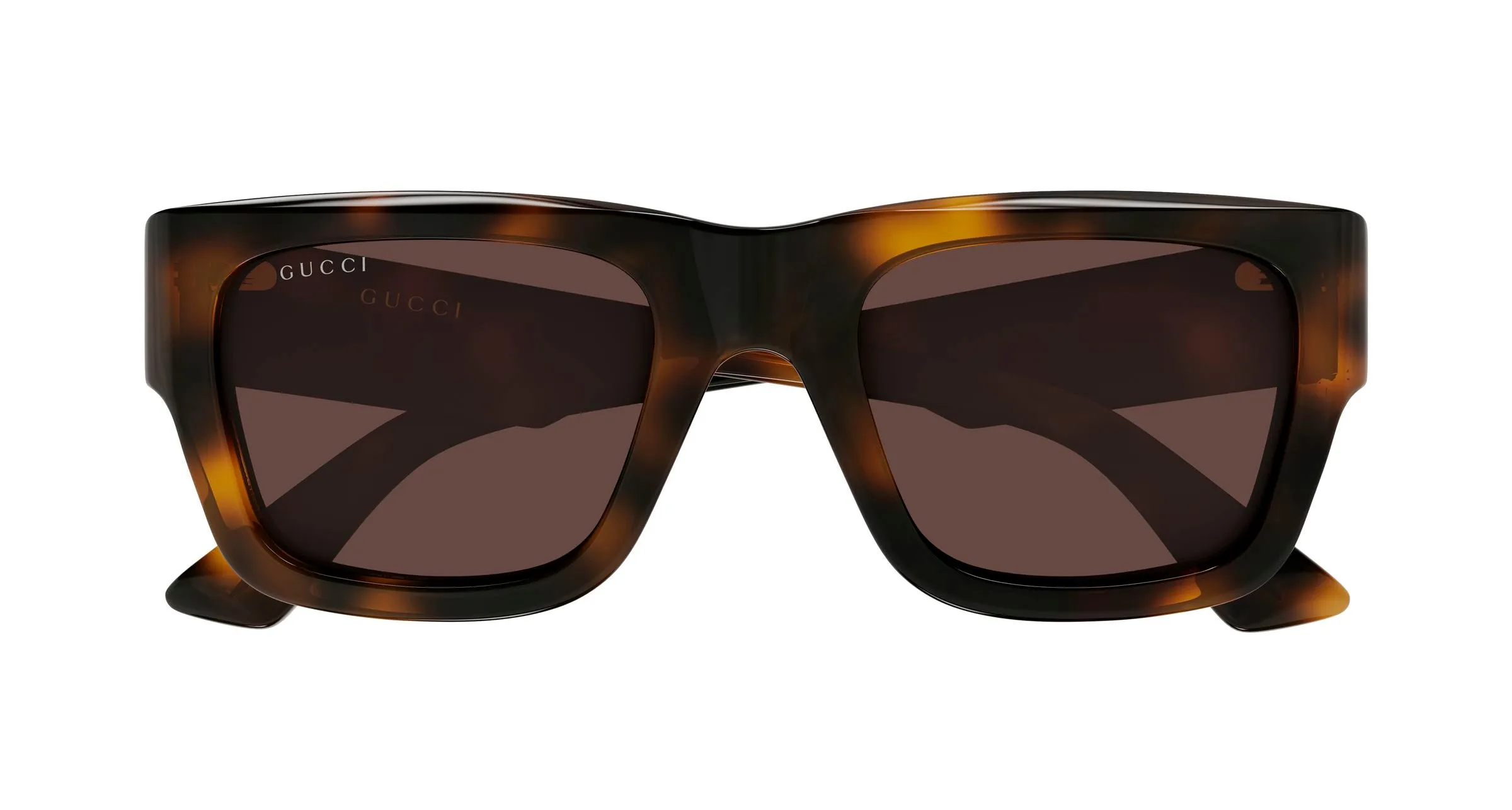 Gucci GG1668S 008 Occhiali da sole Acetato Havana Marrone Squadrata - immagine 2