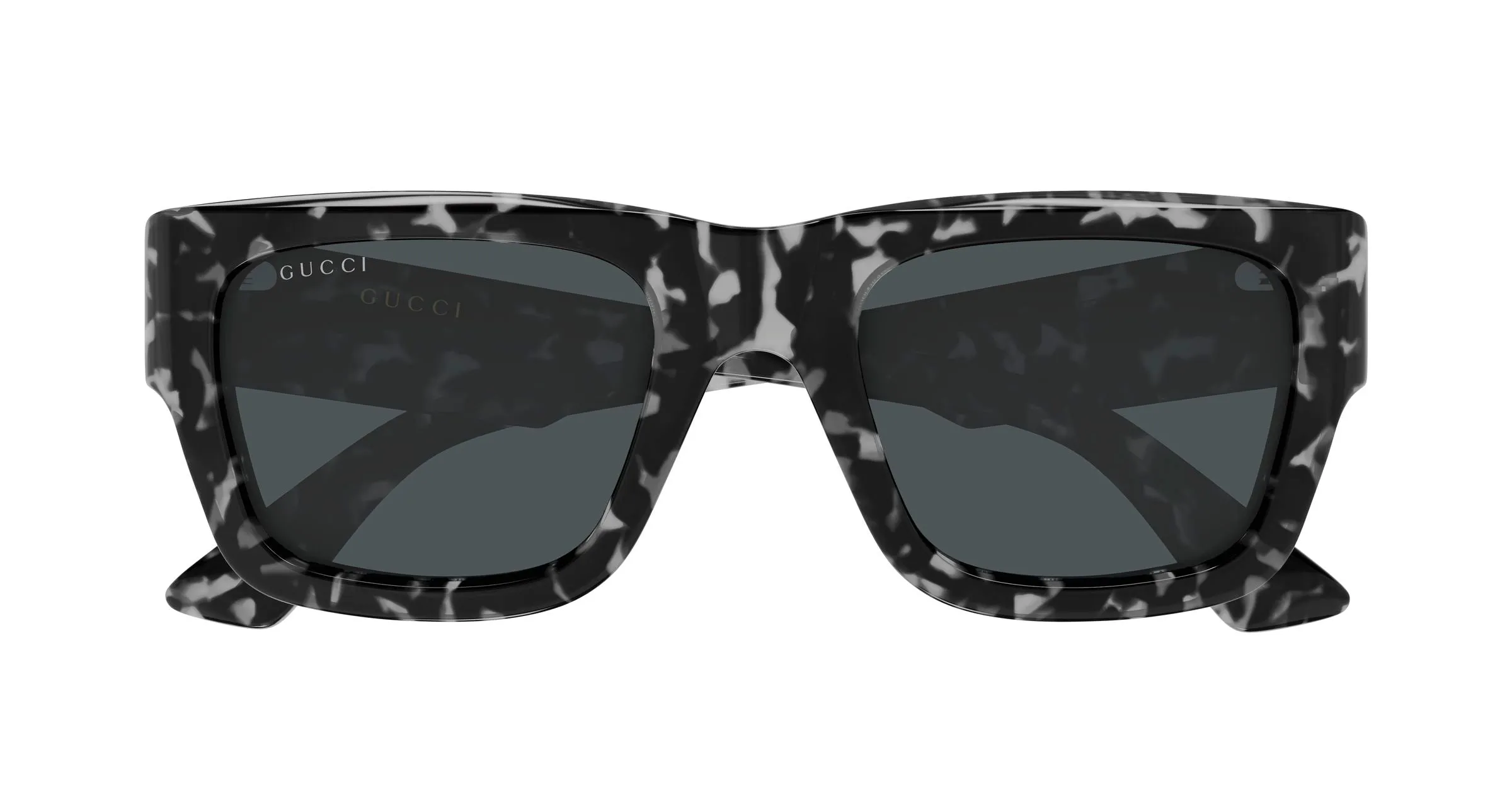 Gucci GG1668S 007 Occhiali da sole Acetato Havana Grigio Squadrata - immagine 2