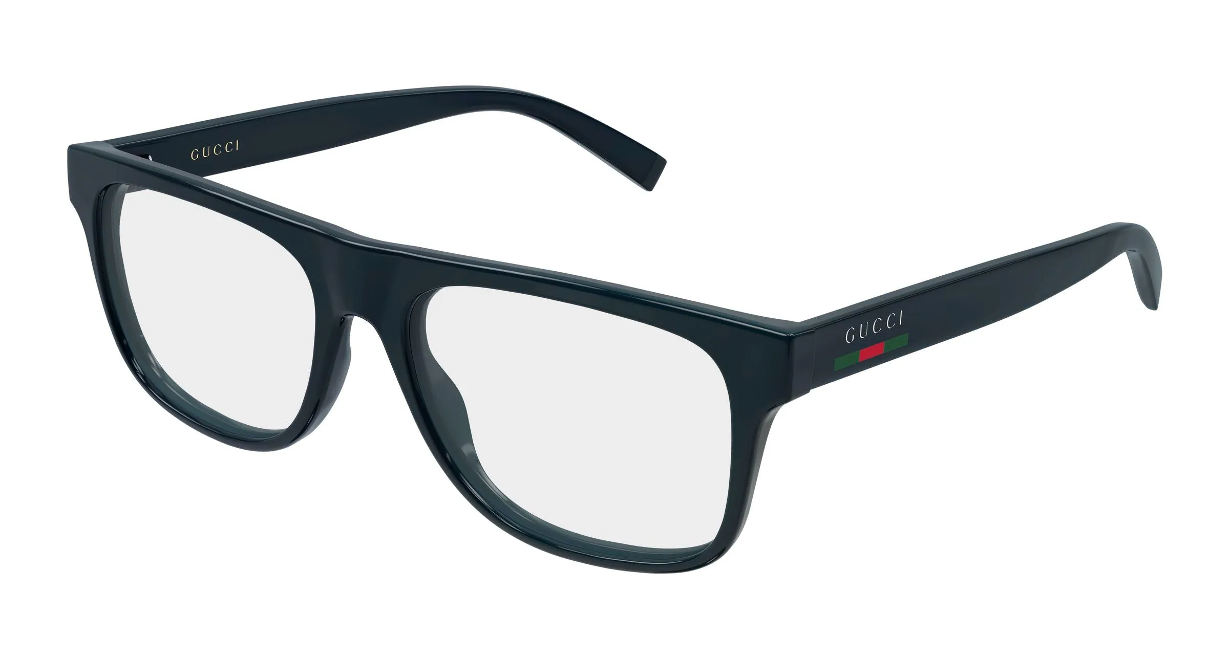 Gucci GG1117ON 005 Montature da vista Iniettato Blu Trasparente Squadrata - immagine 1
