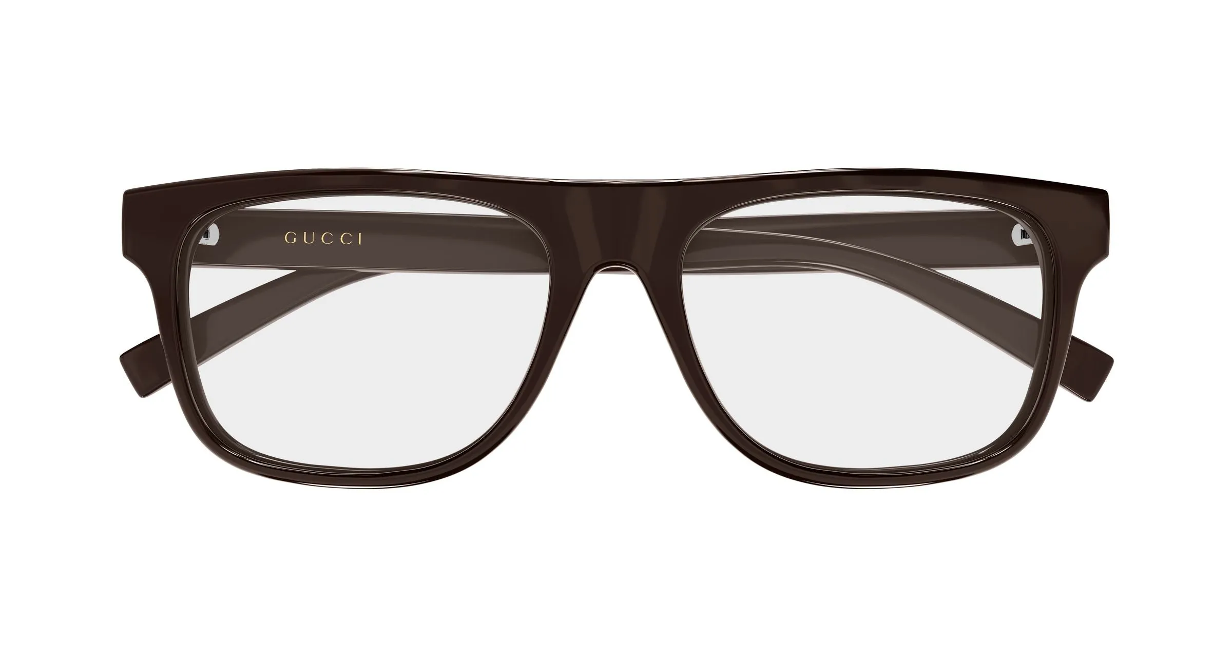 Gucci GG1117ON 003 Montature da vista Iniettato Marrone Trasparente Squadrata - immagine 2