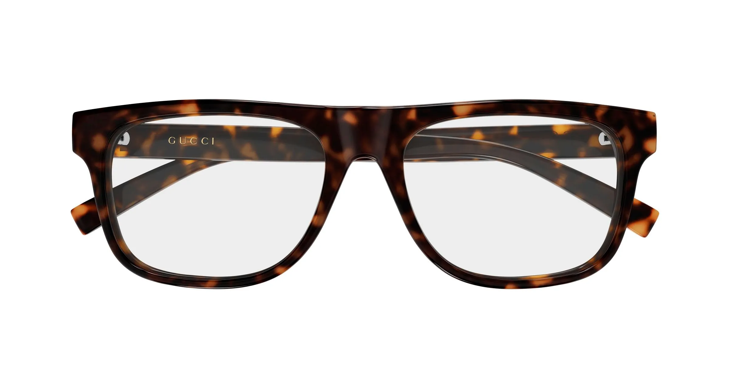 Gucci GG1117ON 002 Montature da vista Iniettato Havana Trasparente Squadrata - immagine 2