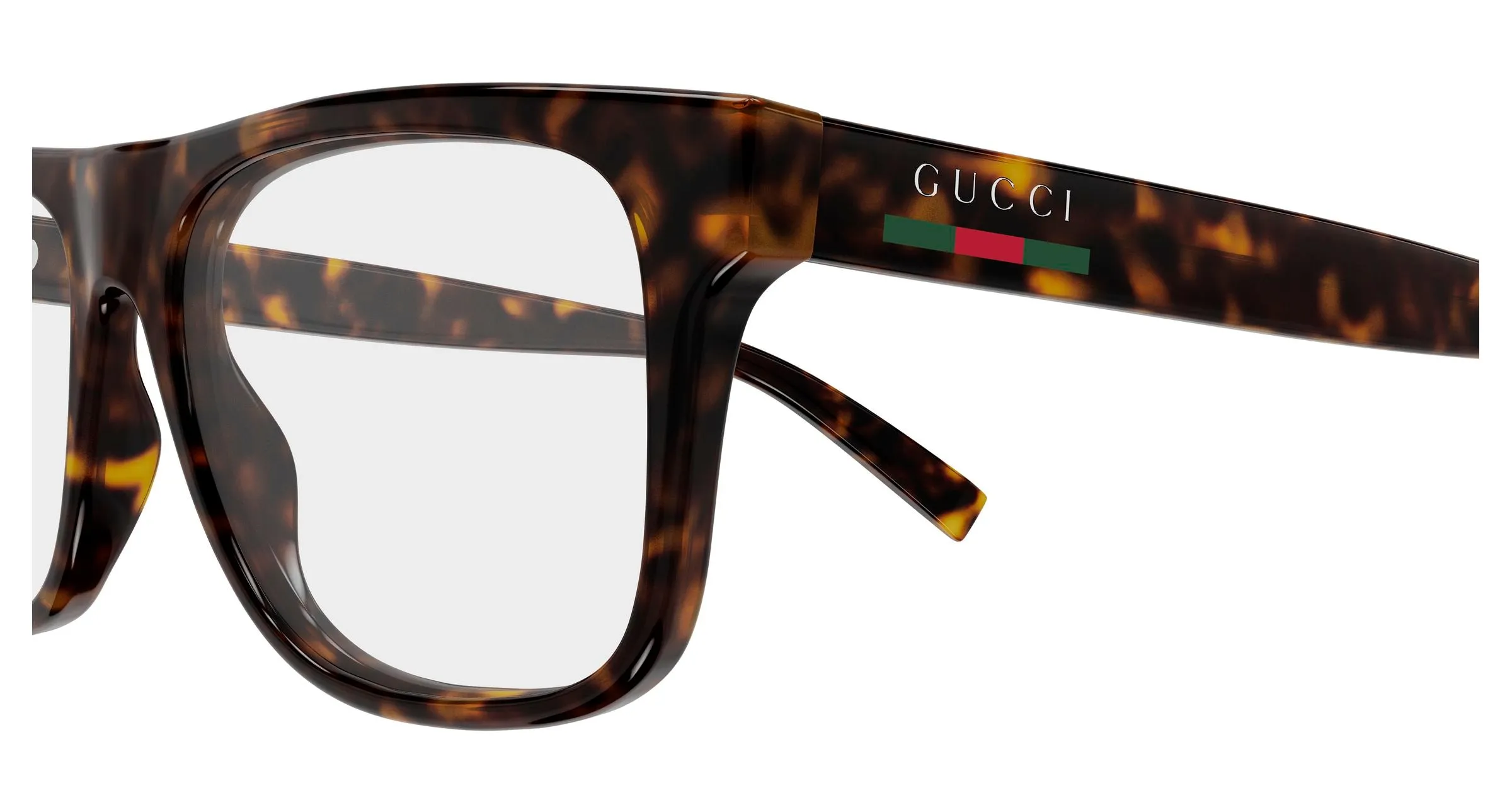 Gucci GG1117ON 002 Montature da vista Iniettato Havana Trasparente Squadrata - immagine 3