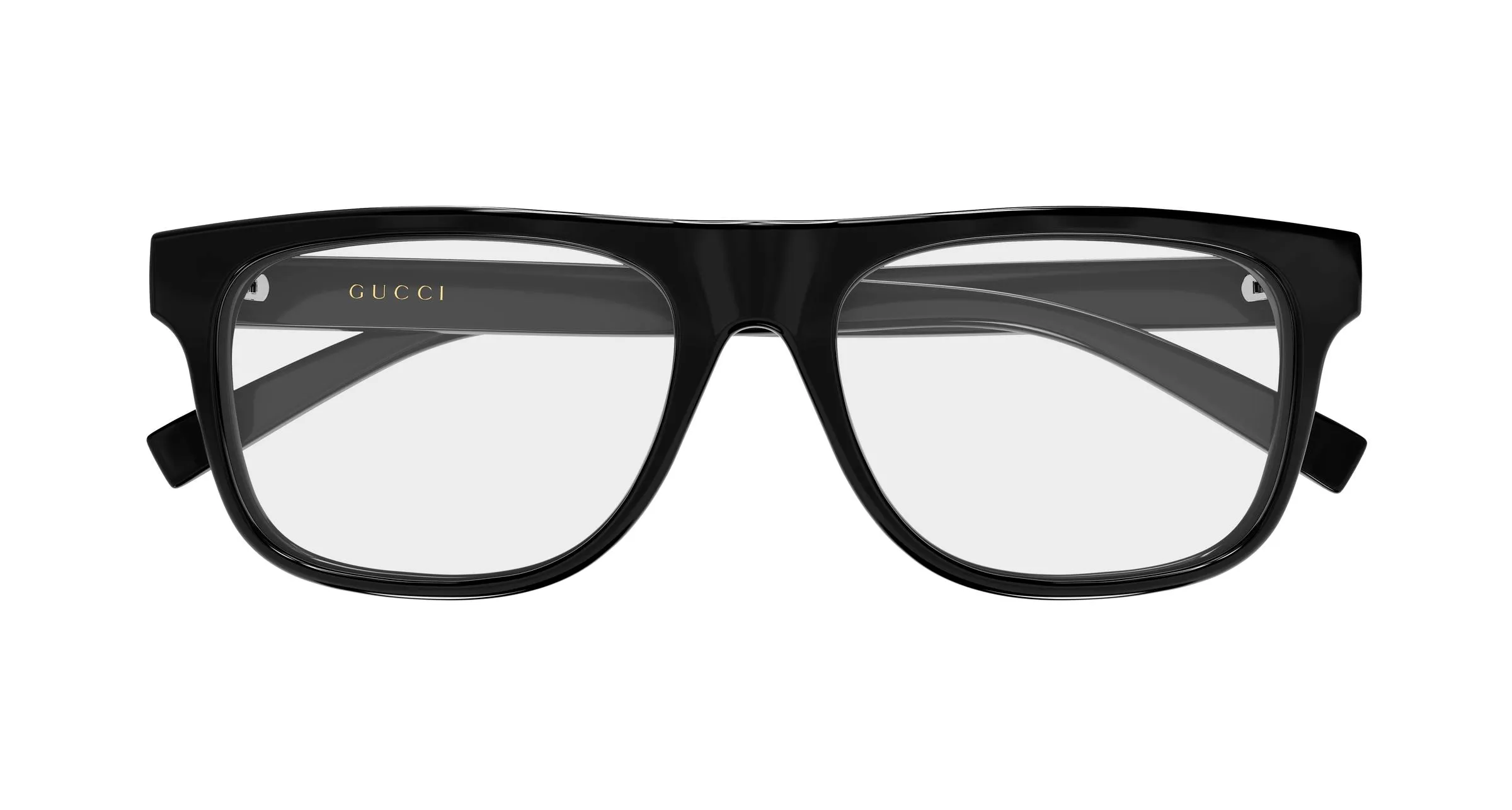 Gucci GG1117ON 001 Montature da vista Iniettato Nero Trasparente Squadrata - immagine 2