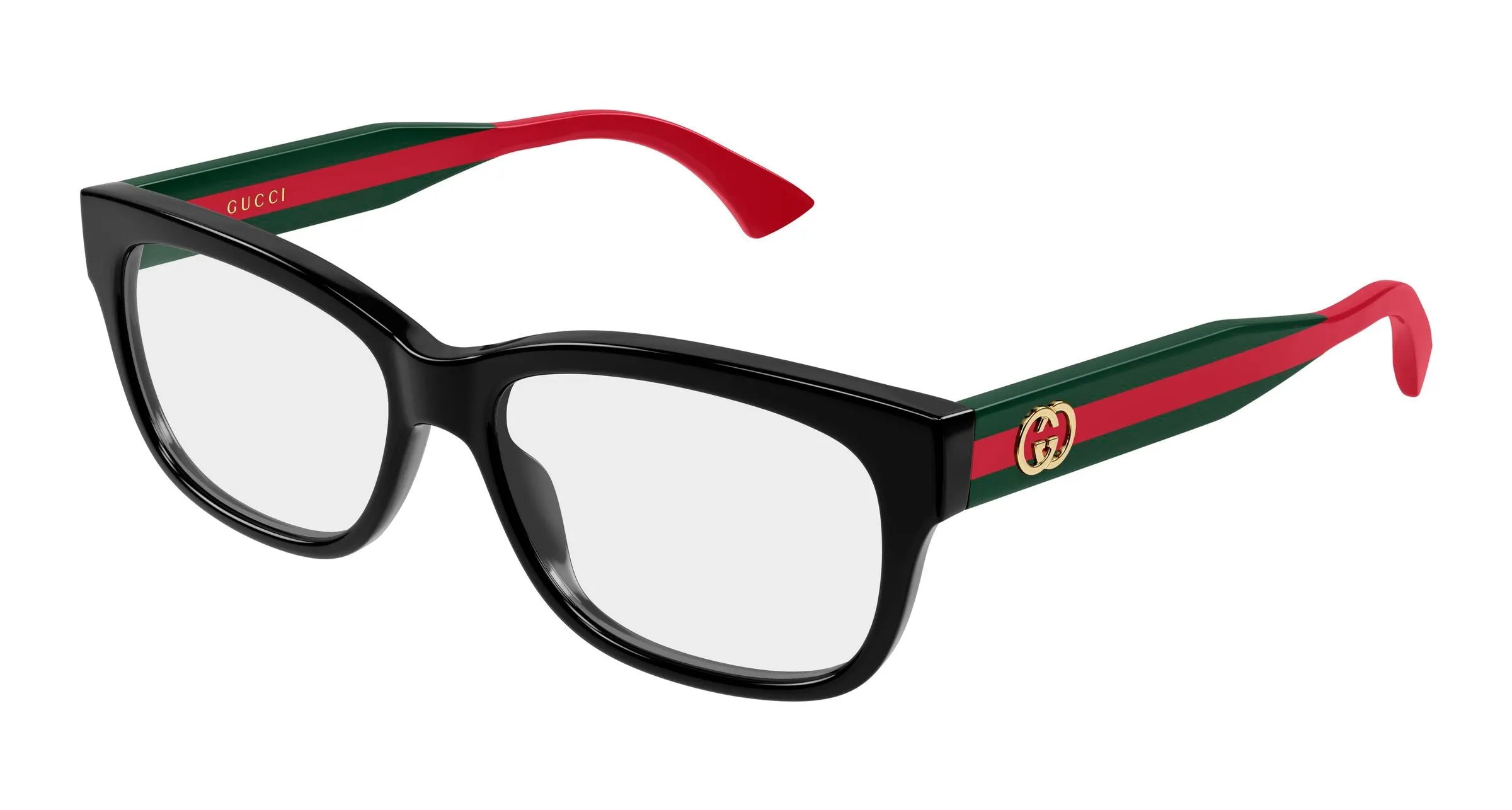 Gucci GG0278ON 011 Montature da vista Acetato Nero Trasparente Cat Eye - immagine 1