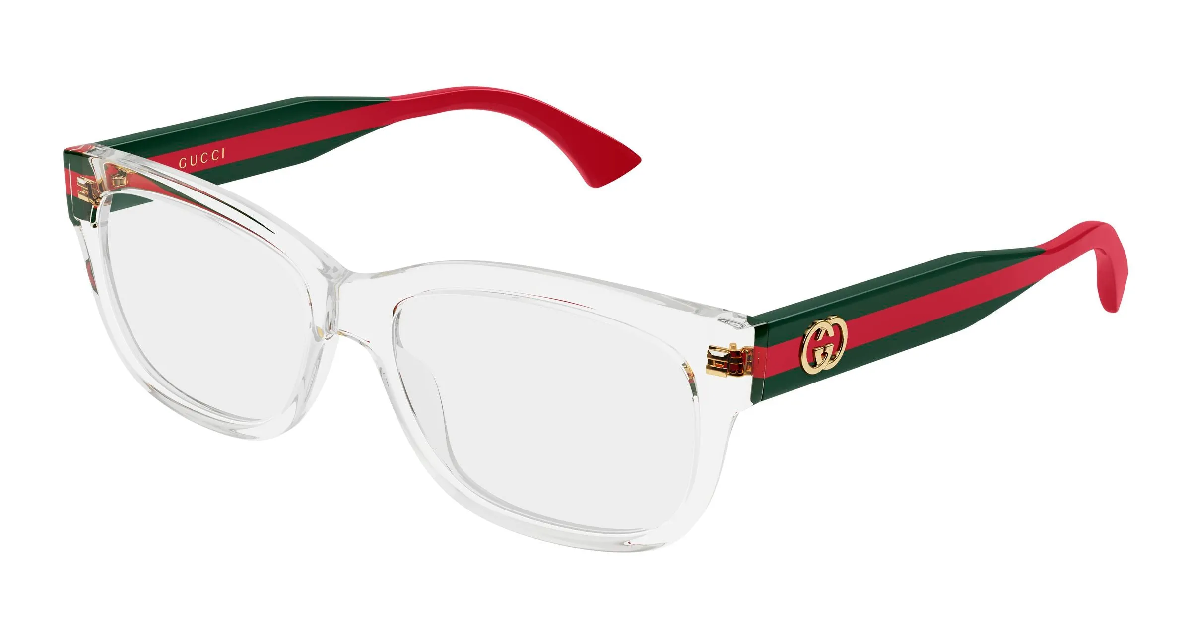 Gucci GG0278ON 003 Montature da vista Acetato Cristallo Trasparente Cat Eye - immagine 1