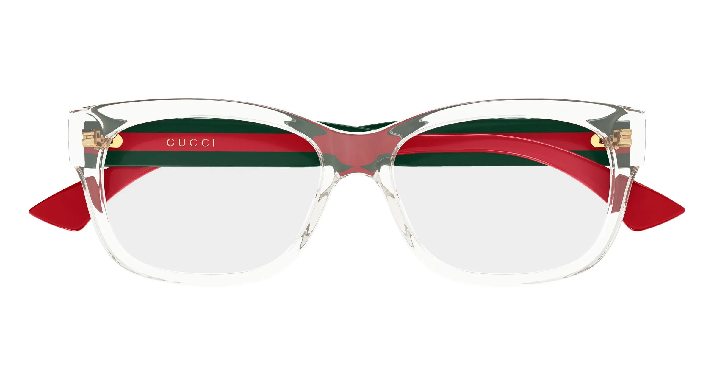 Gucci GG0278ON 003 Montature da vista Acetato Cristallo Trasparente Cat Eye - immagine 2