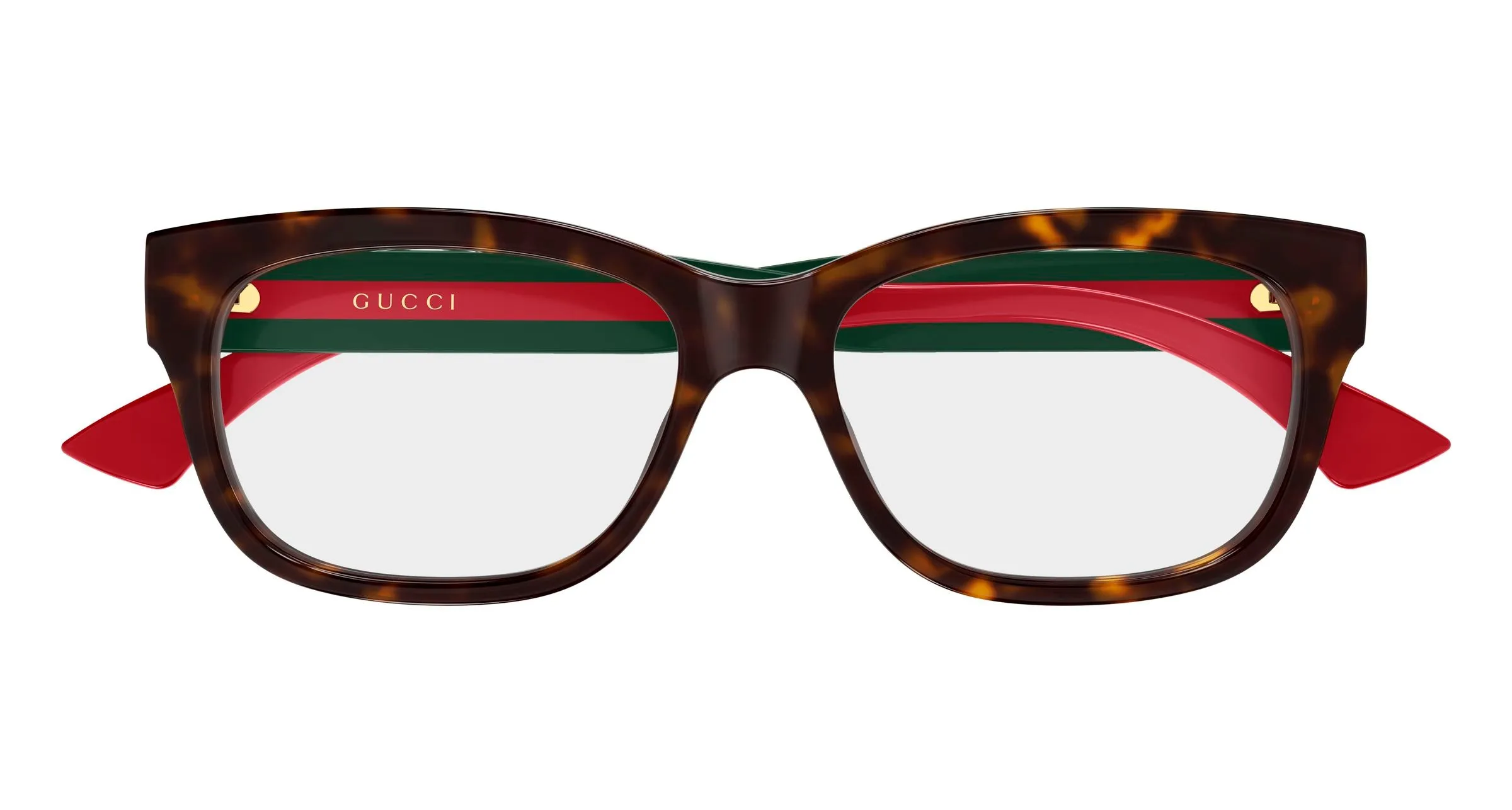 Gucci GG0278ON 002 Montature da vista Acetato Havana Trasparente Cat Eye - immagine 2