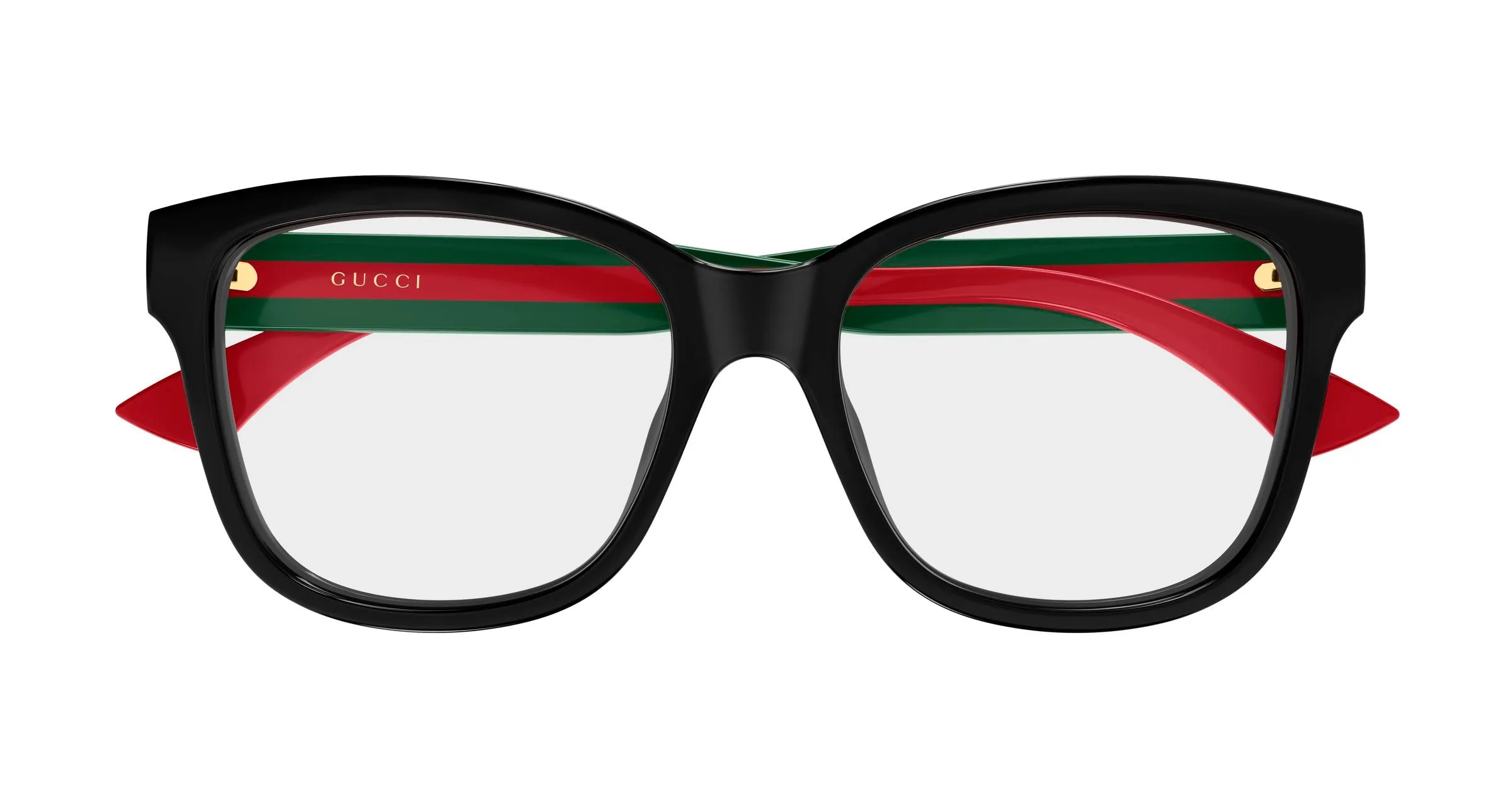 Gucci GG0038ONN 001 Montature da vista Acetato Nero Trasparente Farfalla - immagine 2