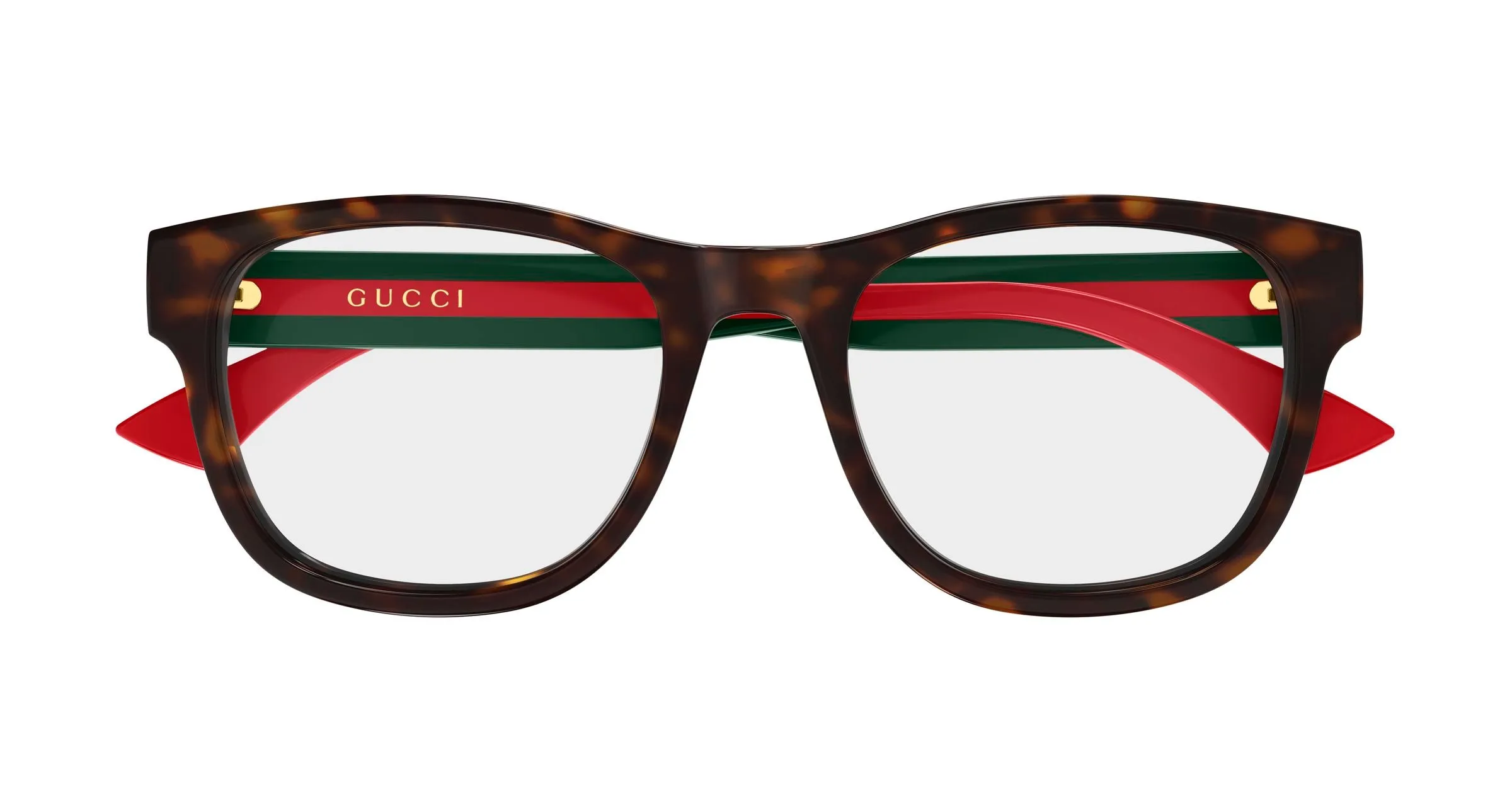 Gucci GG0004ONN 002 Montature da vista Acetato Havana Trasparente Squadrata - immagine 2