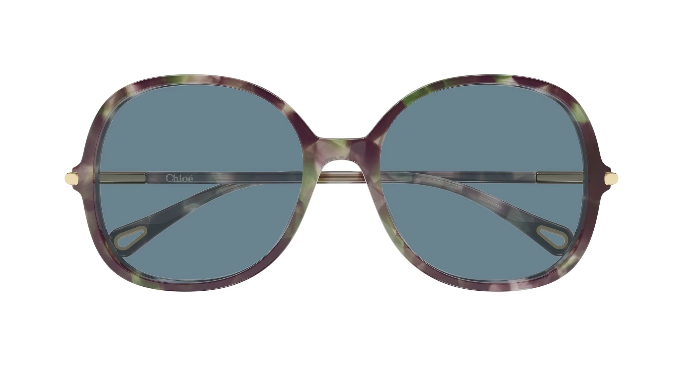 Chloé CH0383S 003 Occhiali da sole Acetato Havana Grigio Rotonda - immagine 2