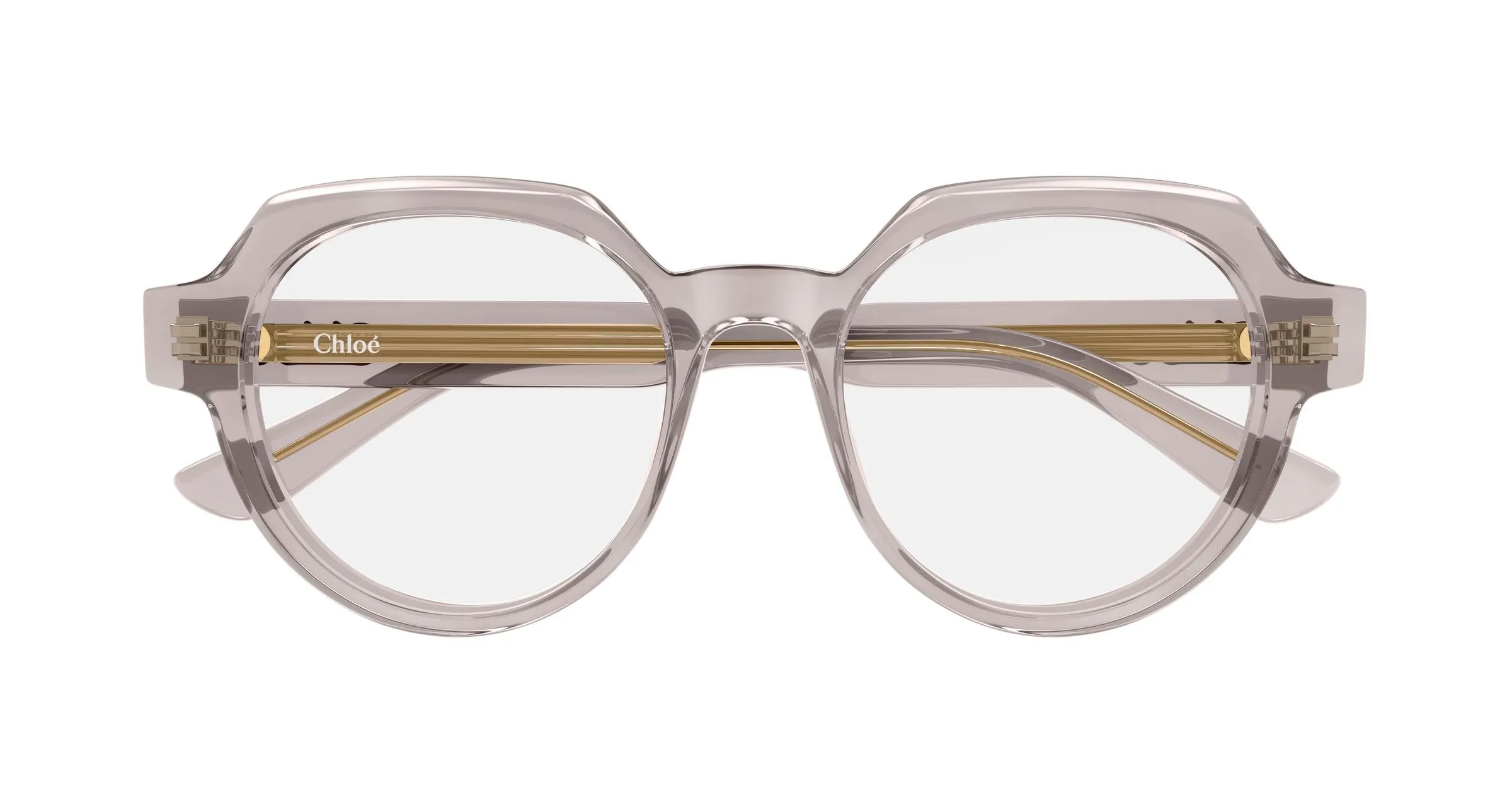 Chloé CH0379O 003 Montature da vista Acetato Grigio Trasparente Geometrica - immagine 2
