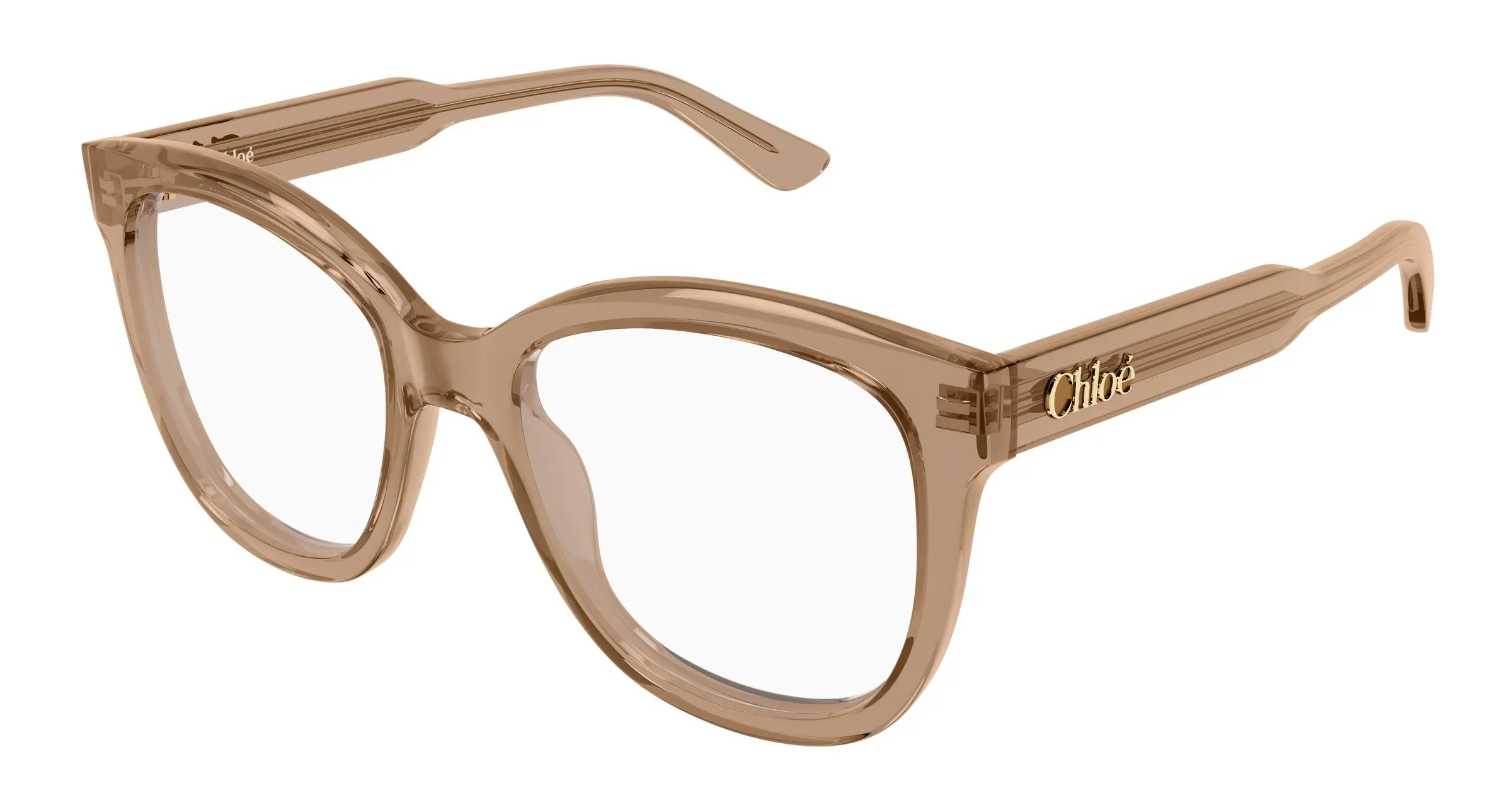 Chloé CH0378O 005 Montature da vista Acetato Marrone Trasparente Squadrata - immagine 1