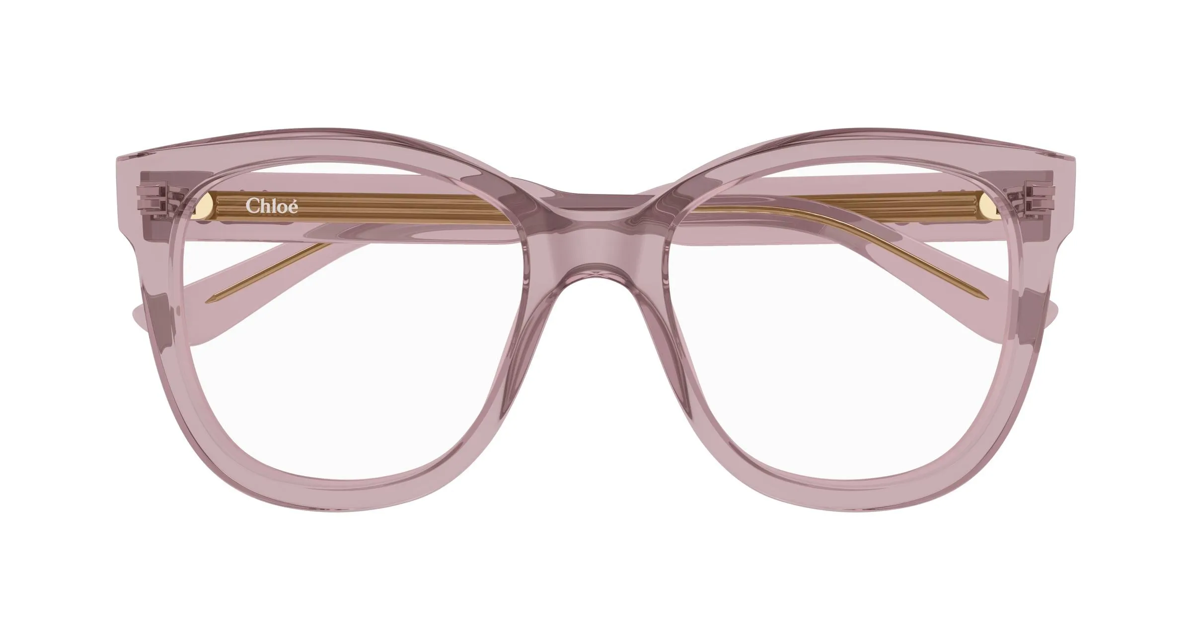 Chloé CH0378O 004 Montature da vista Acetato Rosa Trasparente Squadrata - immagine 2