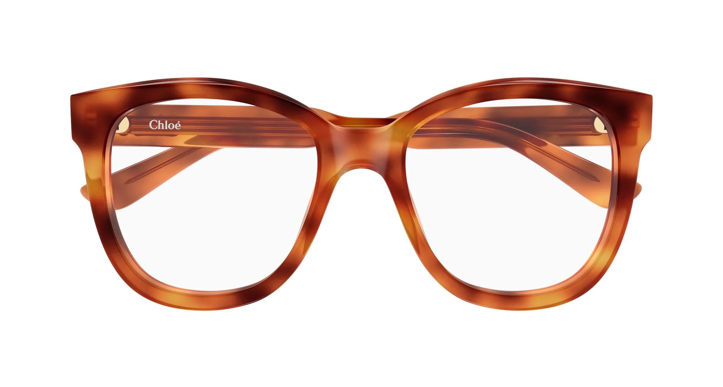 Chloé CH0378O 002 Montature da vista Acetato Havana Trasparente Squadrata - immagine 2