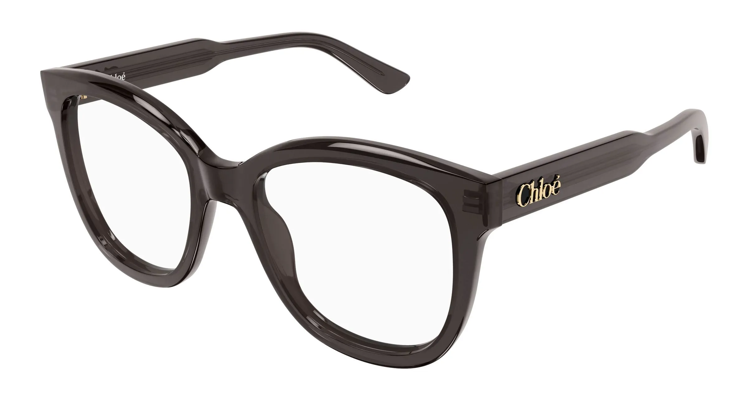 Chloé CH0378O 001 Montature da vista Acetato Grigio Trasparente Squadrata - immagine 1