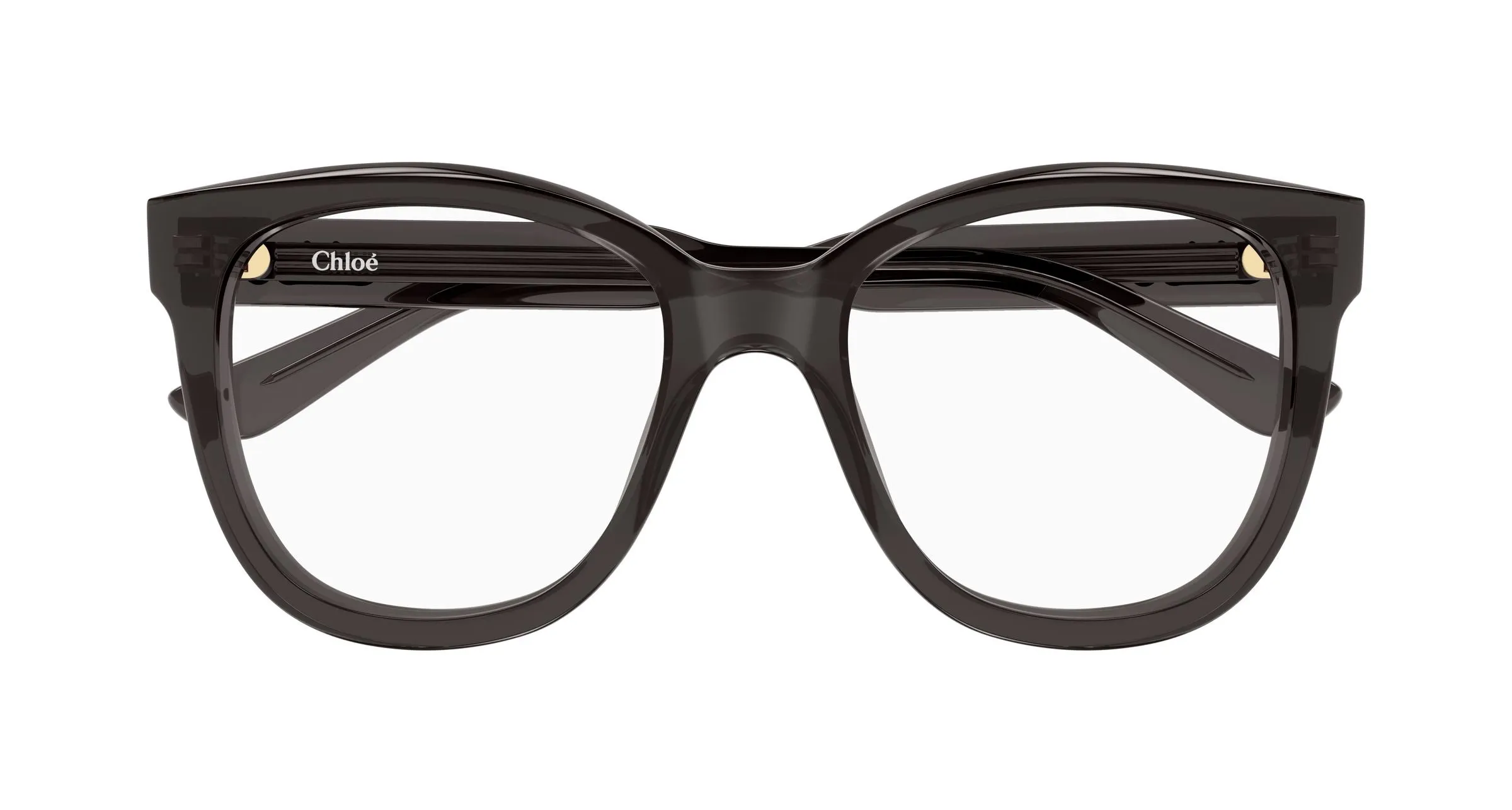 Chloé CH0378O 001 Montature da vista Acetato Grigio Trasparente Squadrata - immagine 2
