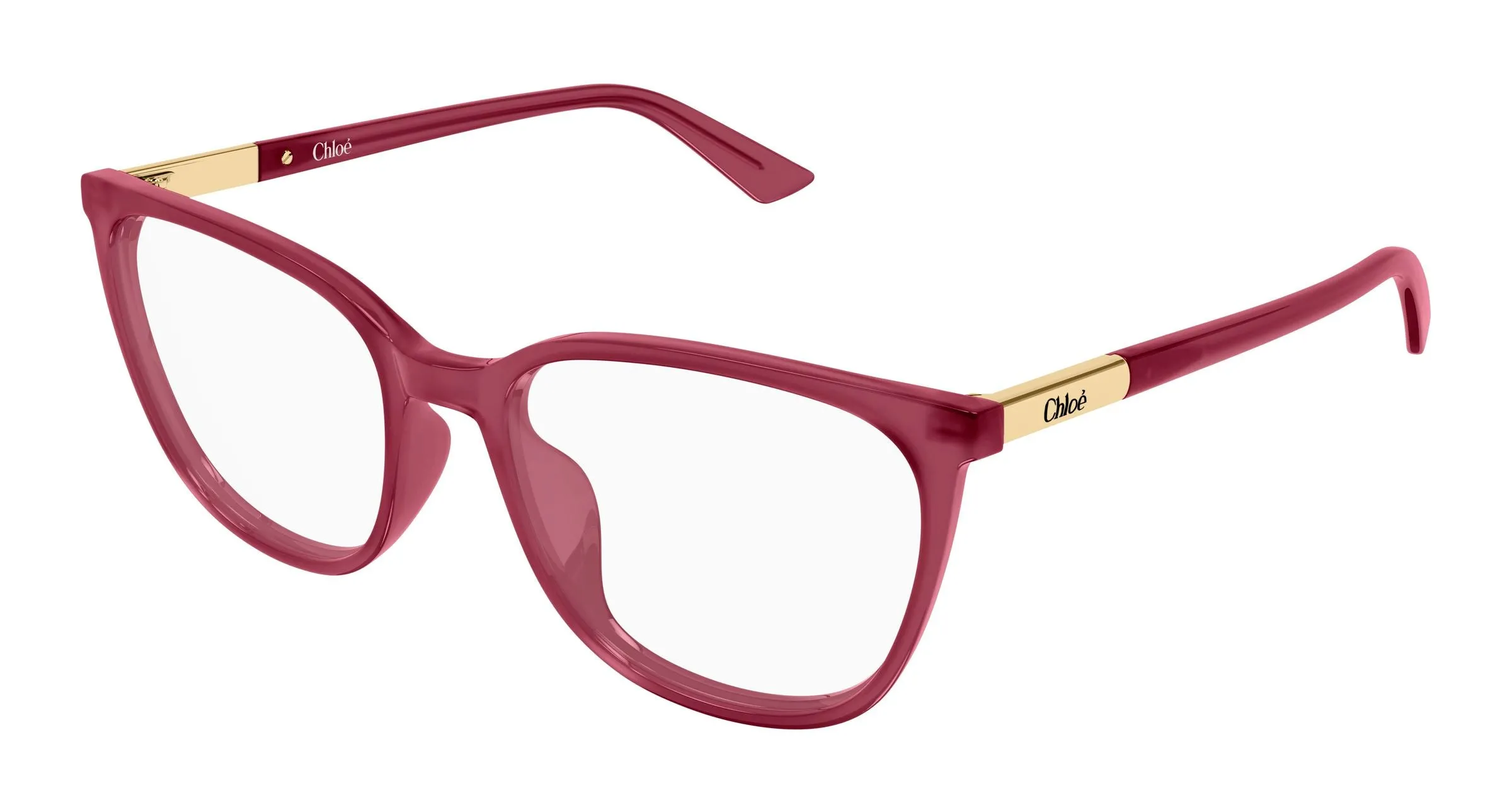Chloé CH0370OL 010 Montature da vista Acetato Trasparente Cat Eye - immagine 1