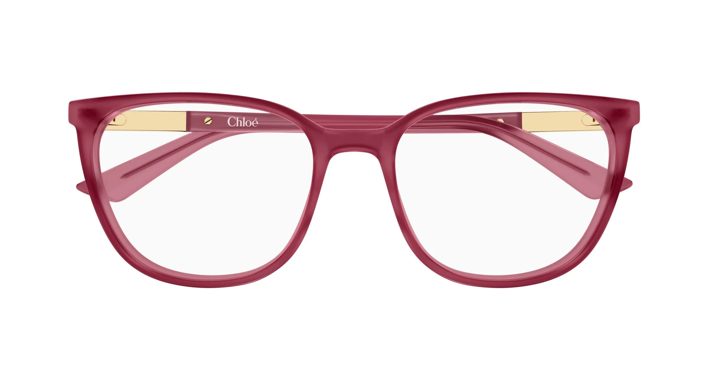 Chloé CH0370OL 005 Montature da vista Acetato Trasparente Cat Eye - immagine 2