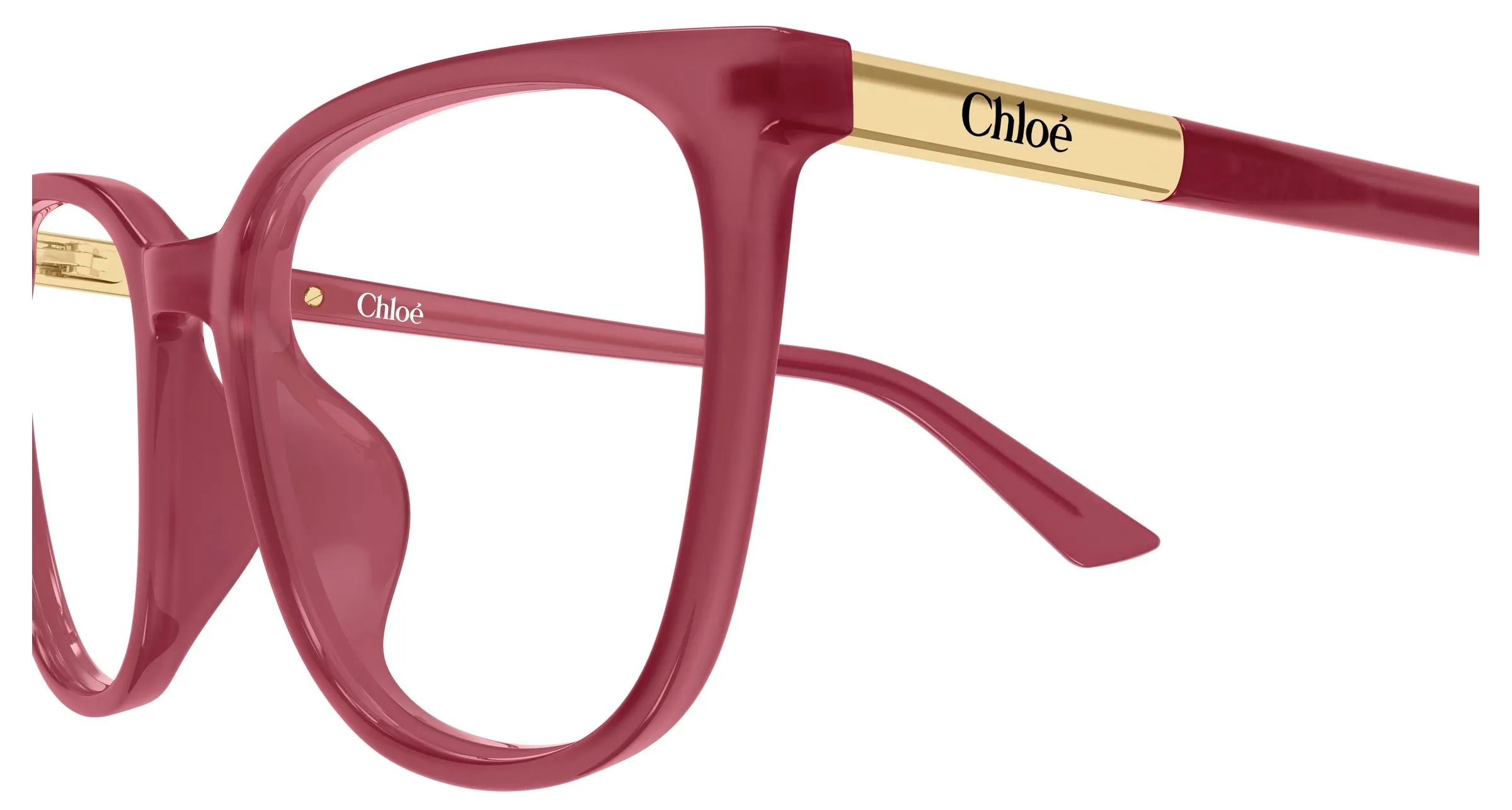 Chloé CH0370OL 005 Montature da vista Acetato Trasparente Cat Eye - immagine 3
