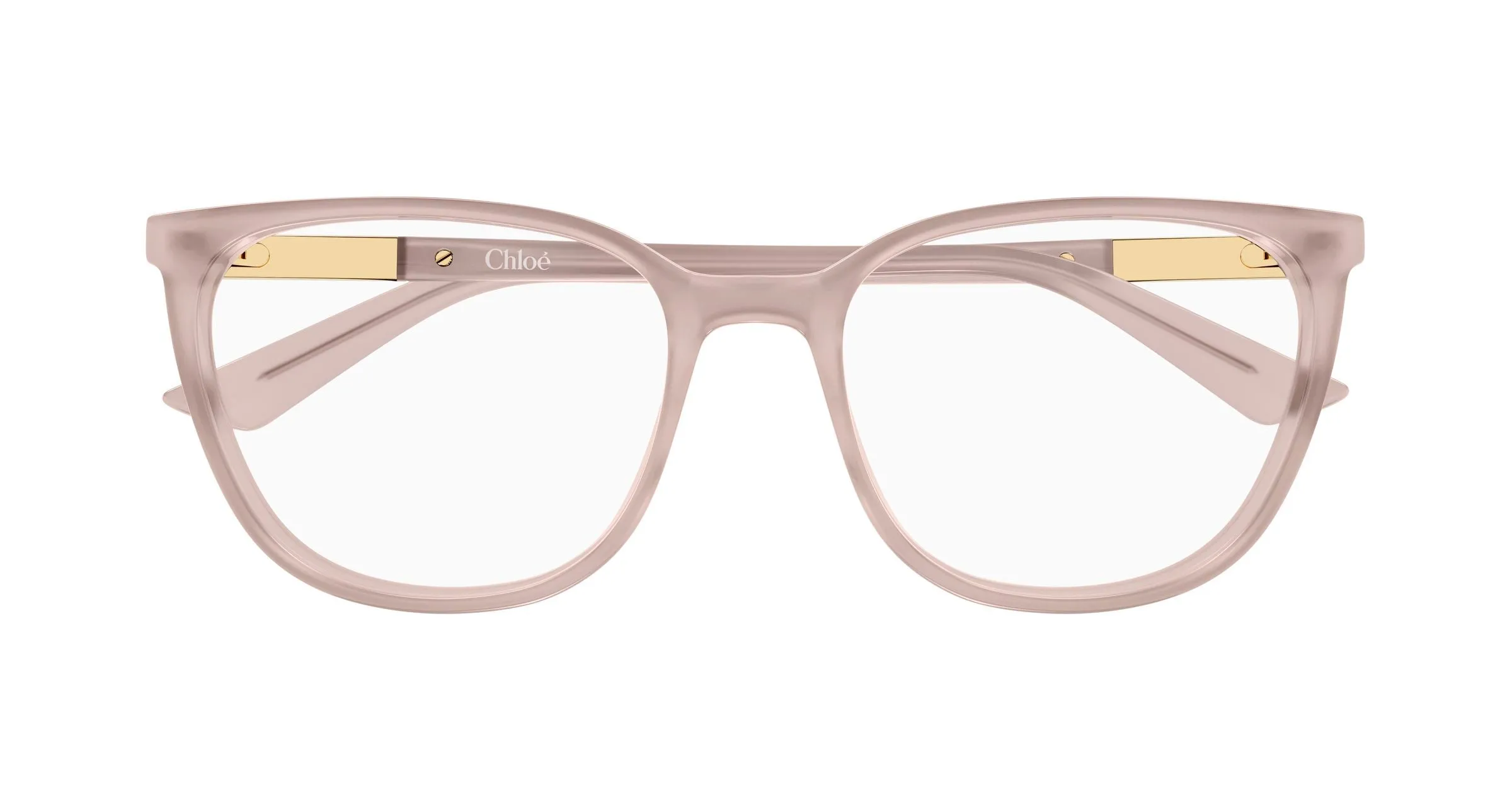 Chloé CH0370OL 004 Montature da vista Acetato Beige Trasparente Cat Eye - immagine 2