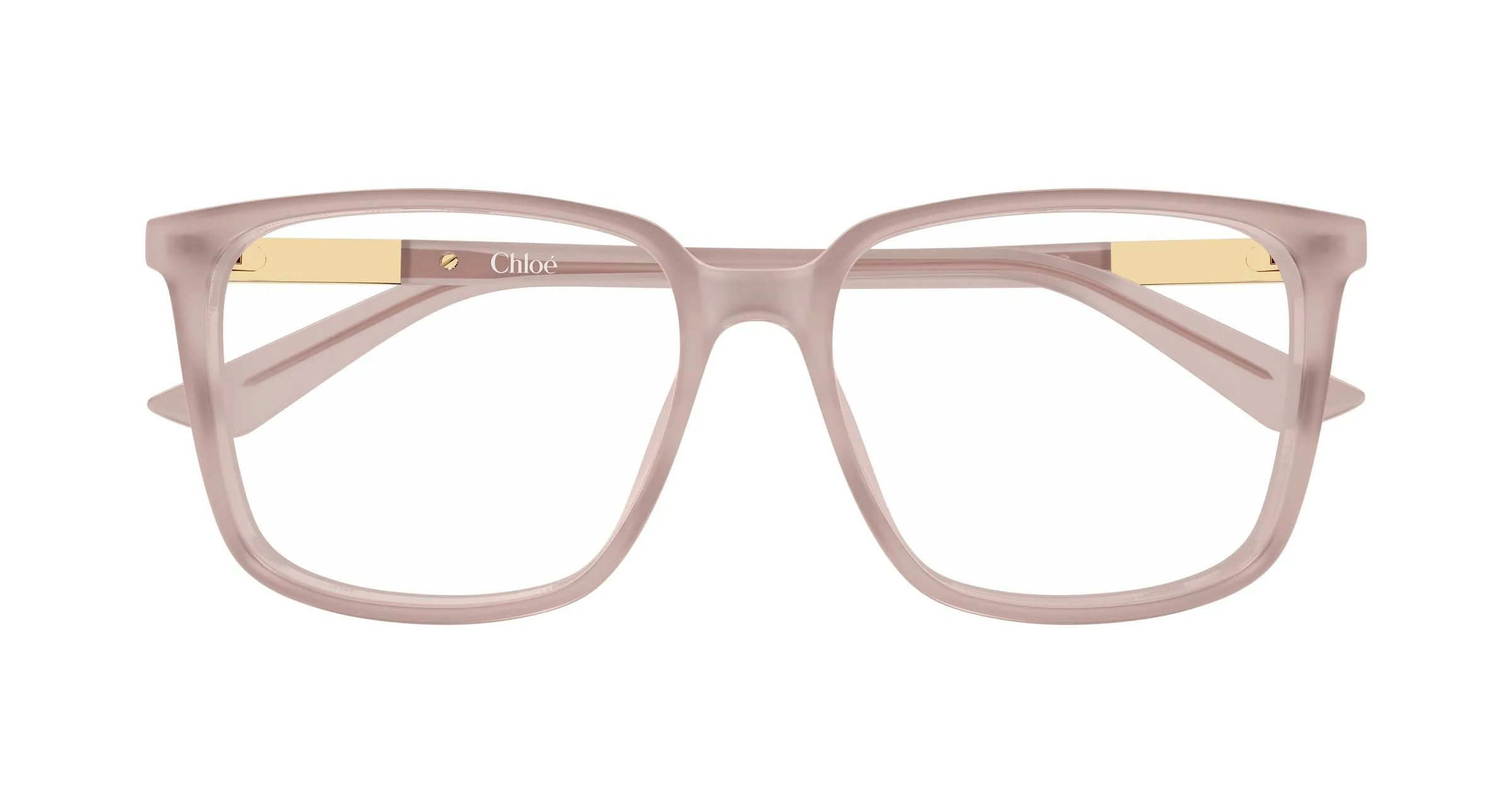 Chloé CH0369O 004 Montature da vista Acetato Beige Trasparente Squadrata - immagine 2