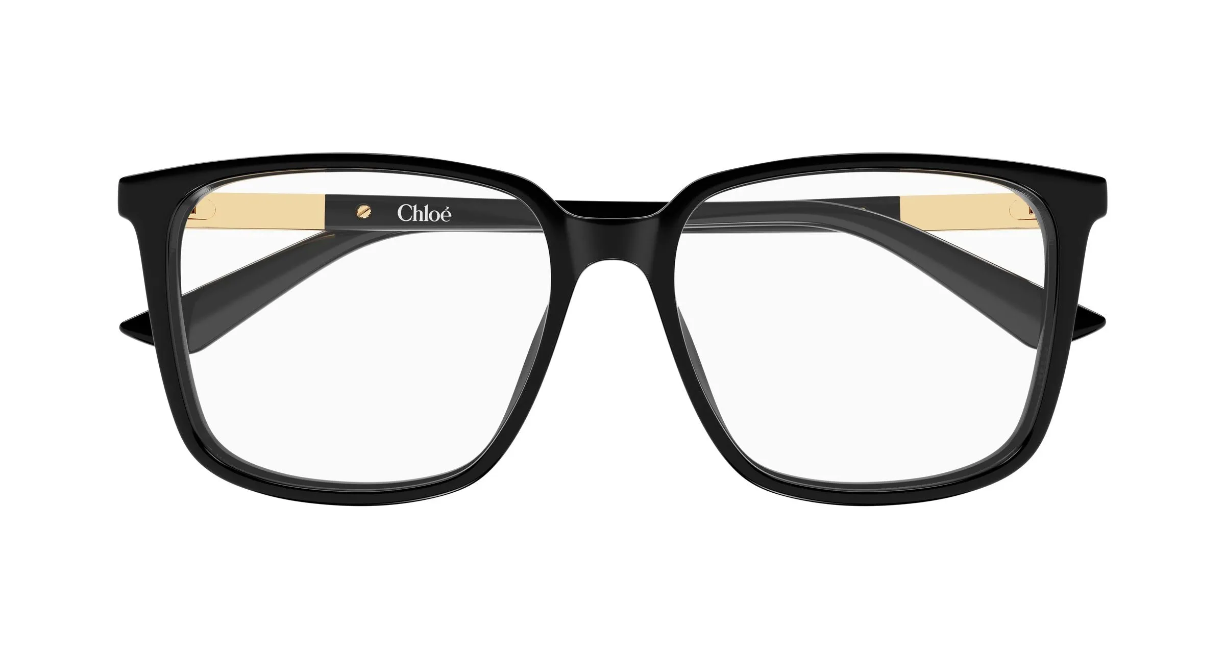Chloé CH0369O 001 Montature da vista Acetato Nero Trasparente Squadrata - immagine 2