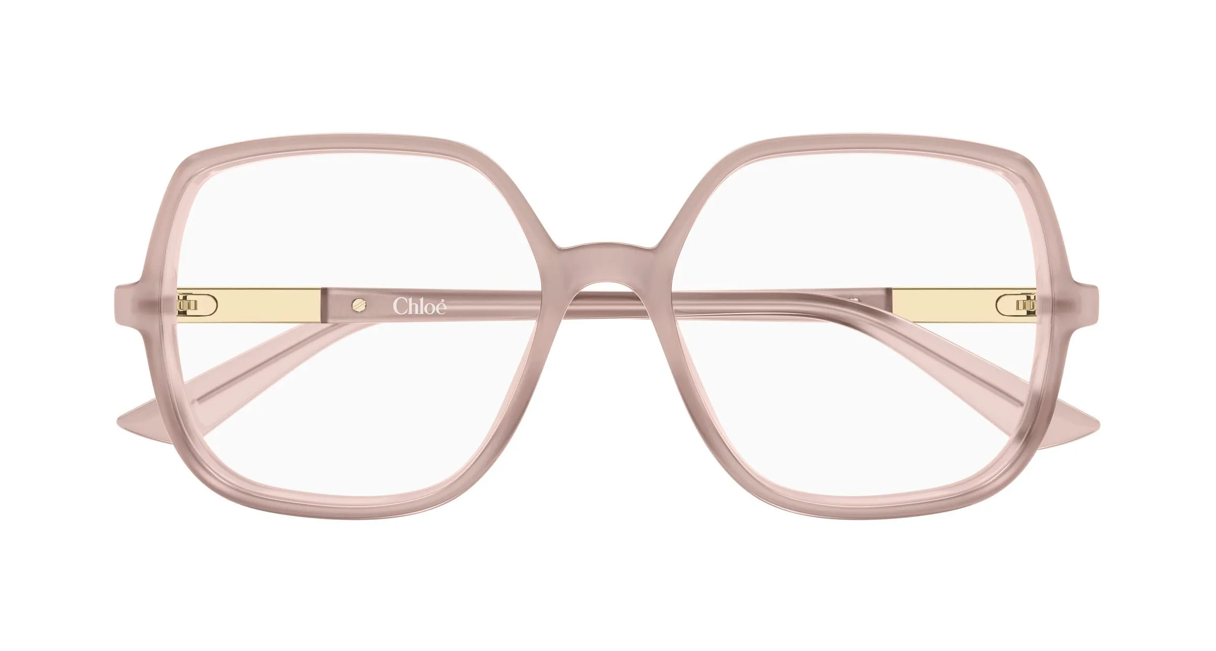 Chloé CH0368O 004 Montature da vista Acetato Beige Trasparente Geometrica - immagine 2