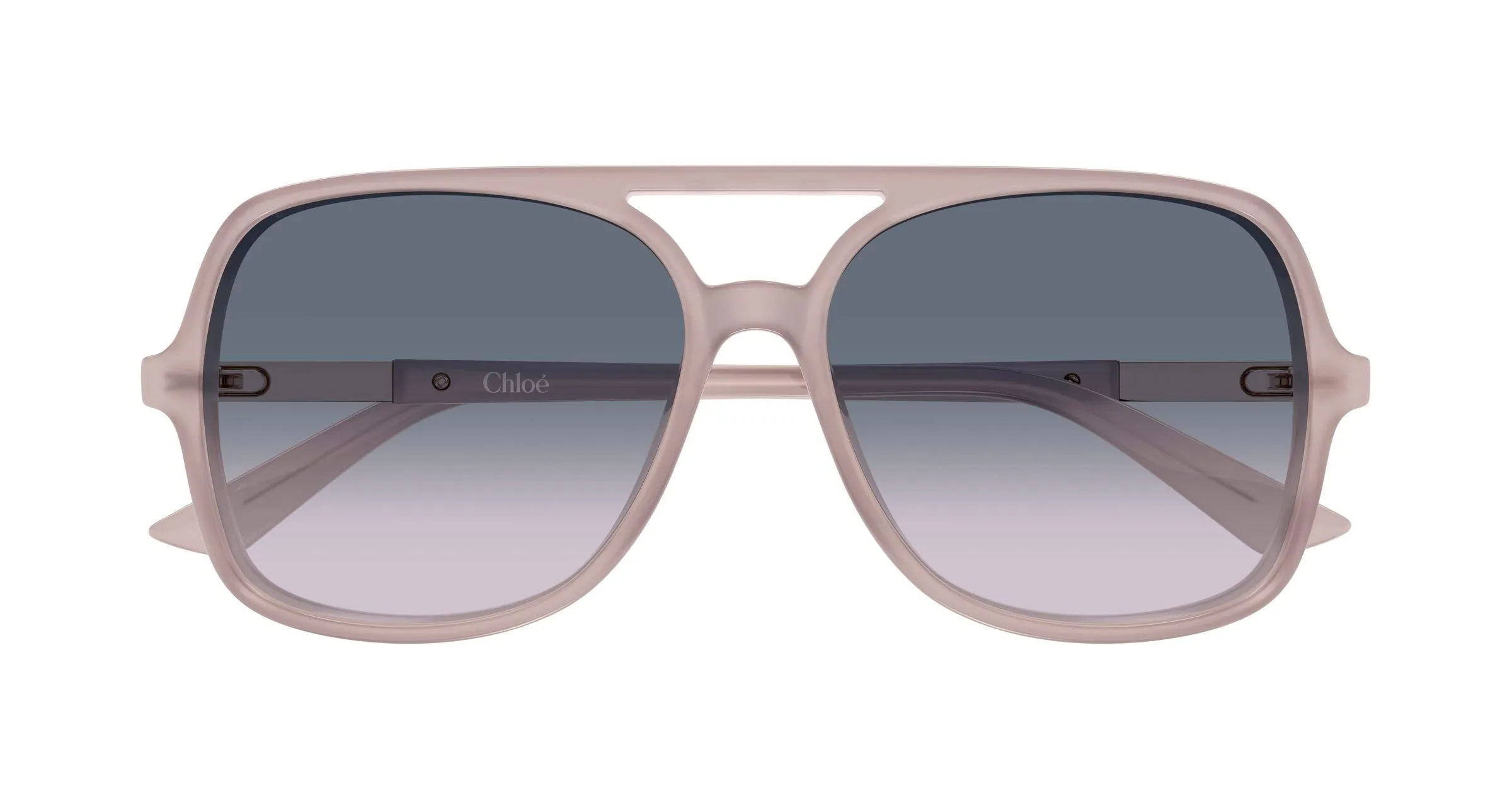 Chloé CH0364S 005 Occhiali da sole Acetato Beige Grigio Pilot - immagine 2