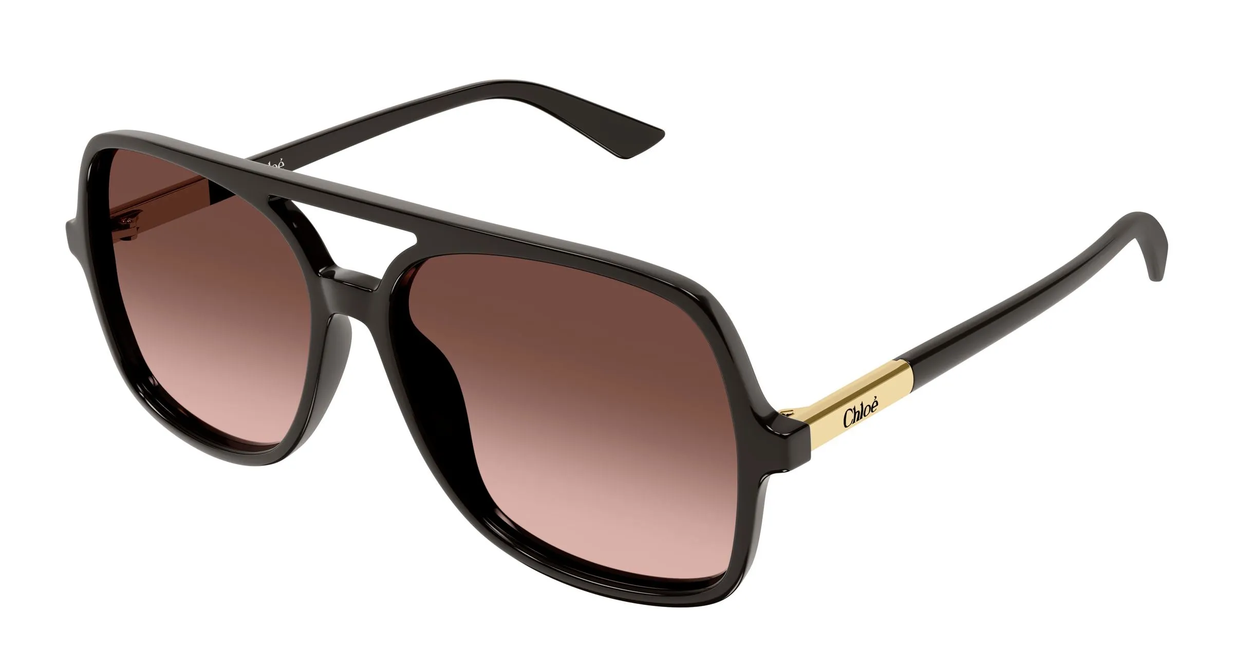 Chloé CH0364S 004 Occhiali da sole Acetato Grigio Rame Pilot - immagine 1
