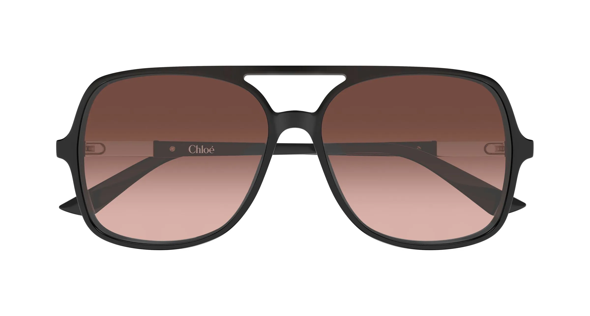 Chloé CH0364S 004 Occhiali da sole Acetato Grigio Rame Pilot - immagine 2