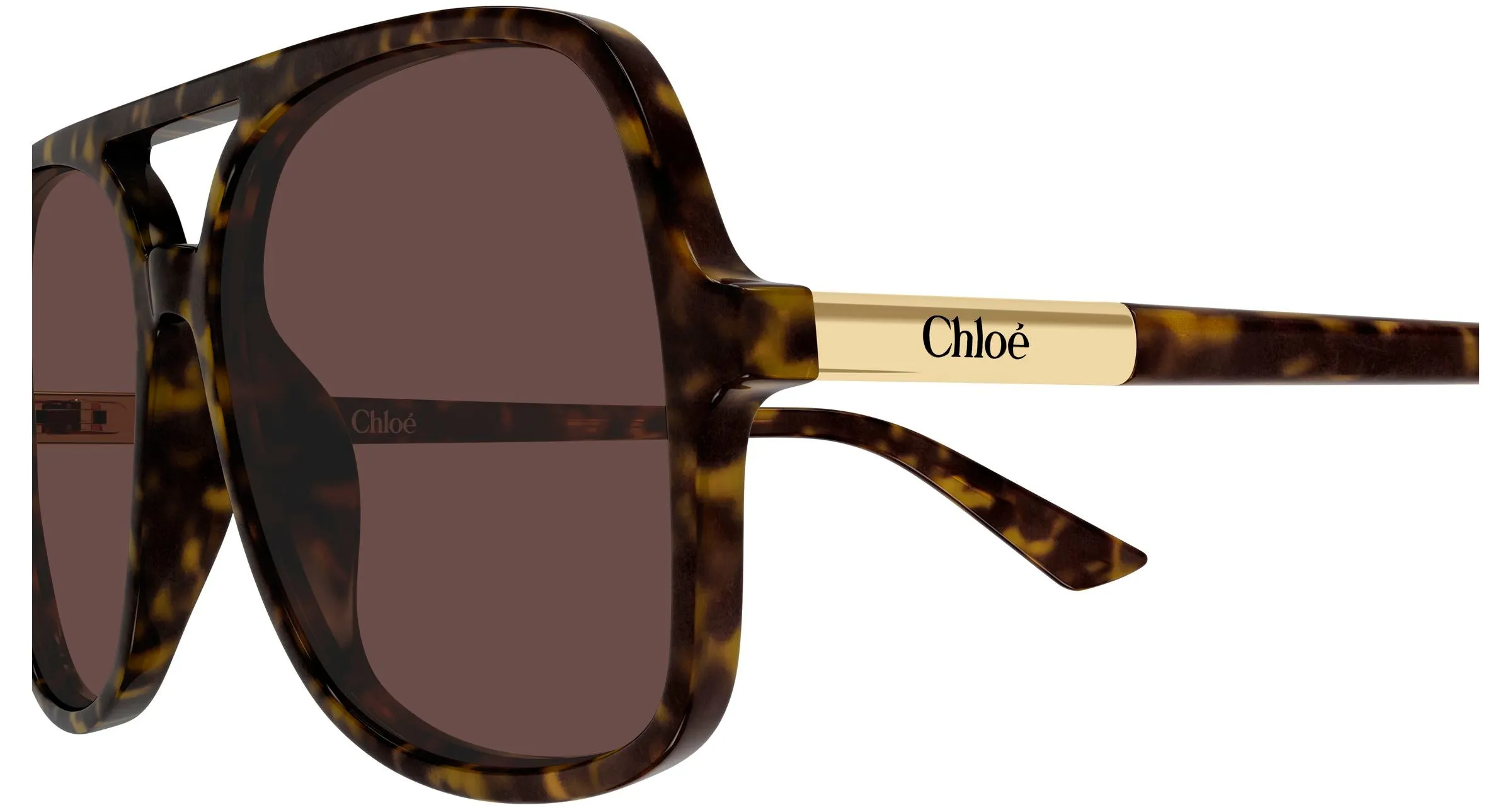 Chloé CH0364S 002 Occhiali da sole Acetato Havana Marrone Pilot - immagine 3