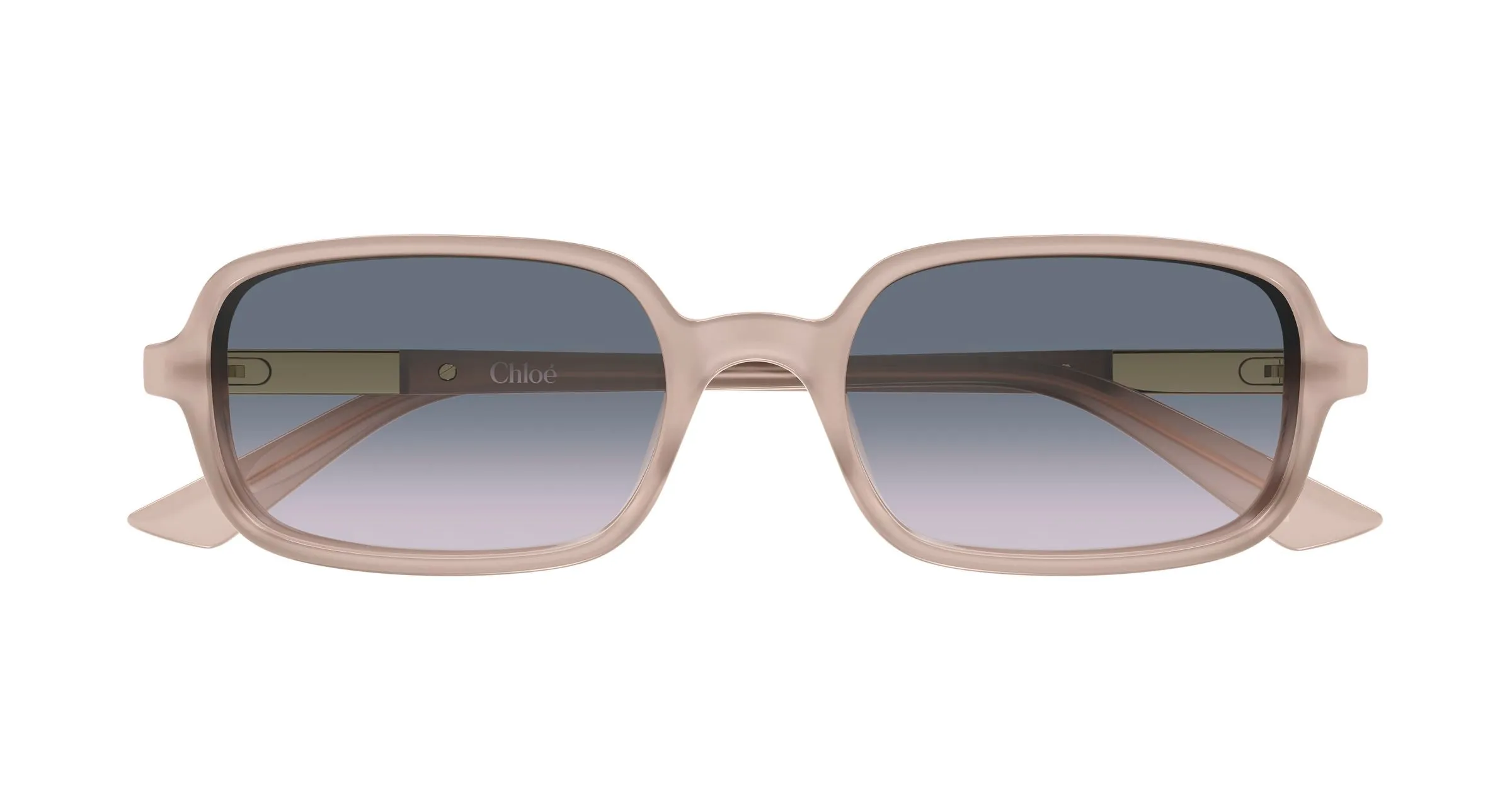Chloé CH0363S 005 Occhiali da sole Acetato Beige Grigio Squadrata - immagine 2