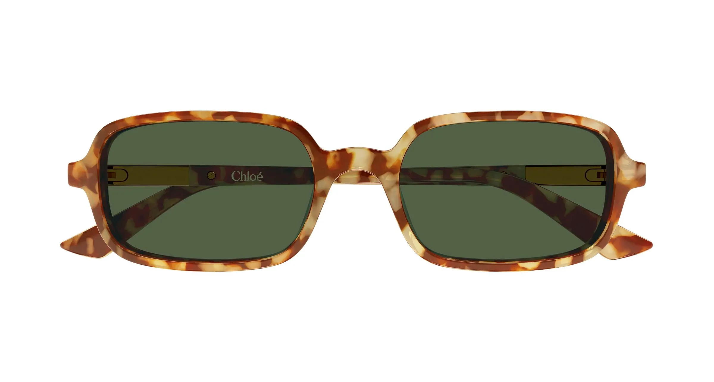 Chloé CH0363S 003 Occhiali da sole Acetato Havana Verde Squadrata - immagine 2