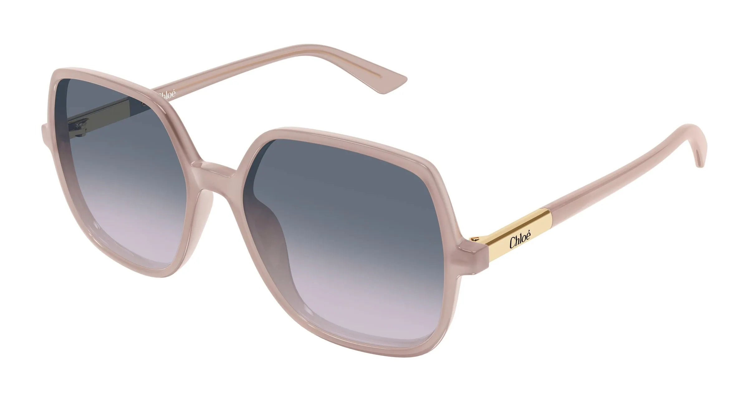 Chloé CH0362S 005 Occhiali da sole Acetato Beige Grigio Geometrica - immagine 1