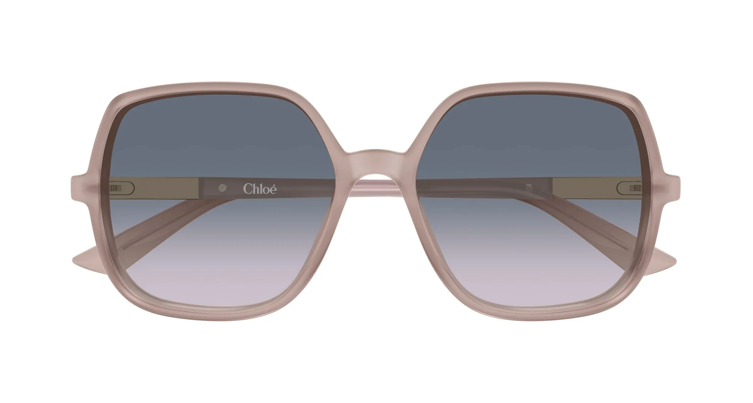 Chloé CH0362S 005 Occhiali da sole Acetato Beige Grigio Geometrica - immagine 2