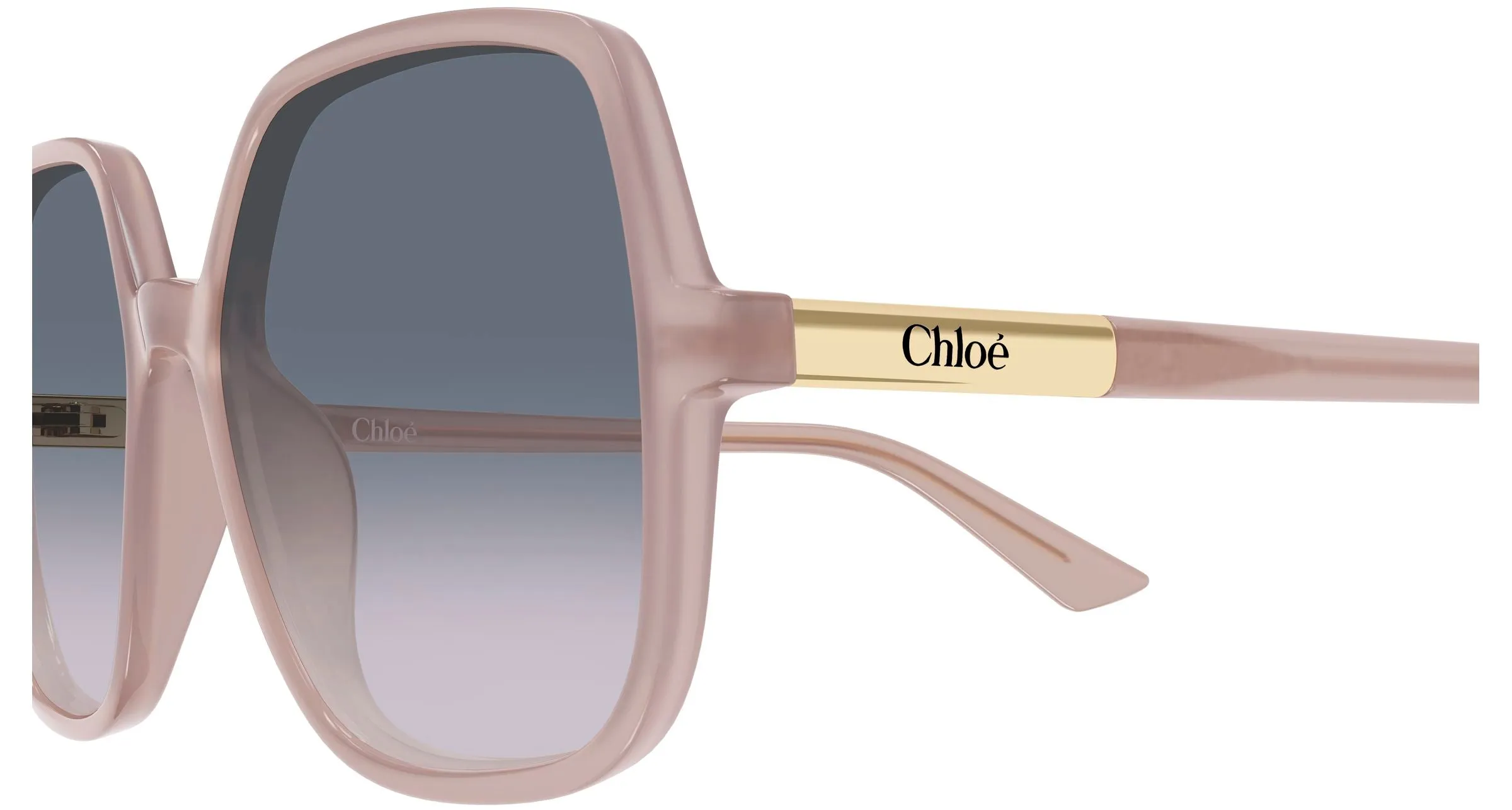 Chloé CH0362S 005 Occhiali da sole Acetato Beige Grigio Geometrica - immagine 3