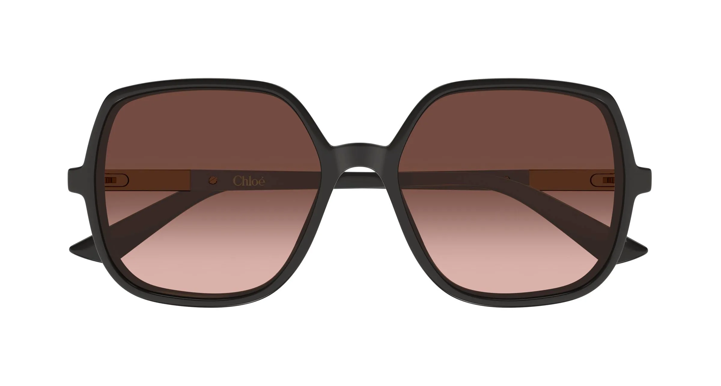 Chloé CH0362S 003 Occhiali da sole Acetato Grigio Rame Geometrica - immagine 2