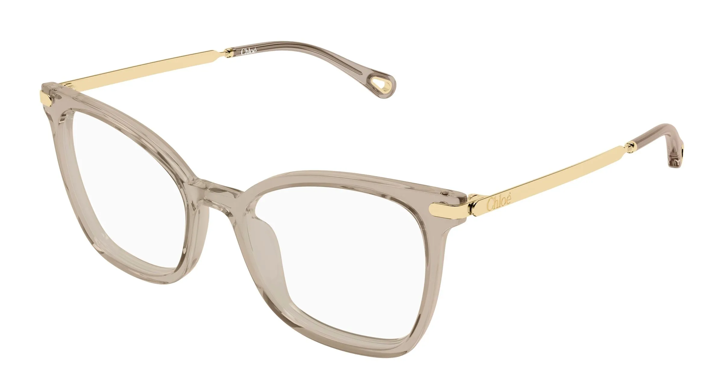 Chloé CH0360O 004 Montature da vista Acetato Marrone Trasparente Squadrata - immagine 1