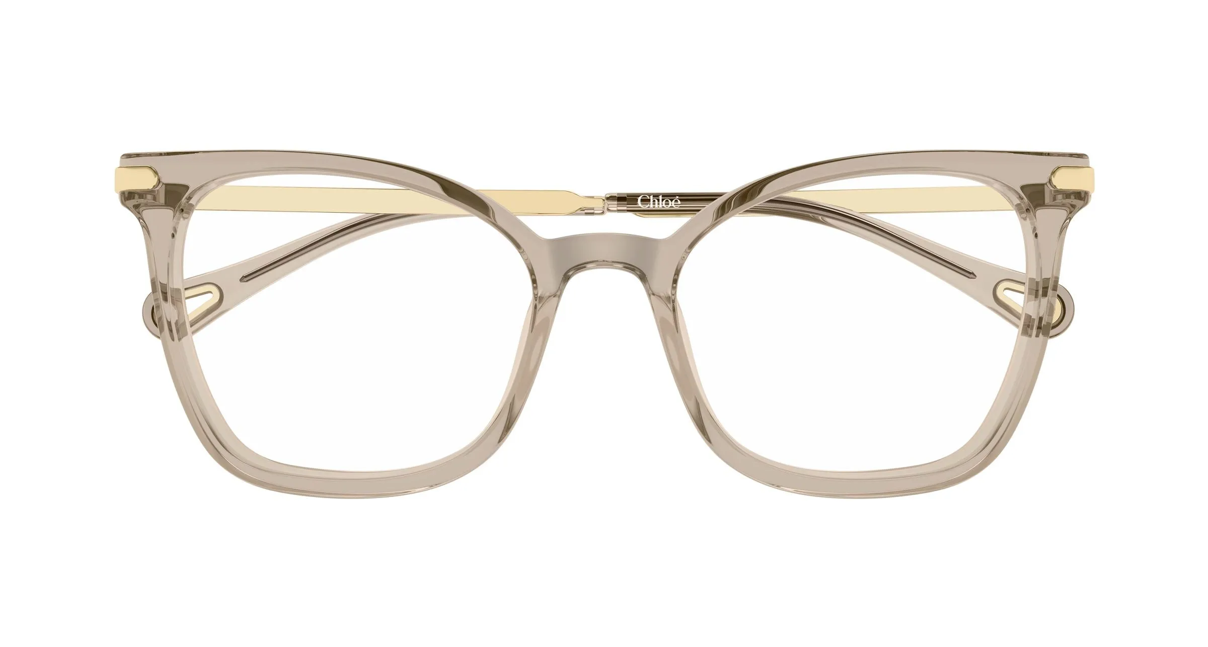 Chloé CH0360O 004 Montature da vista Acetato Marrone Trasparente Squadrata - immagine 2