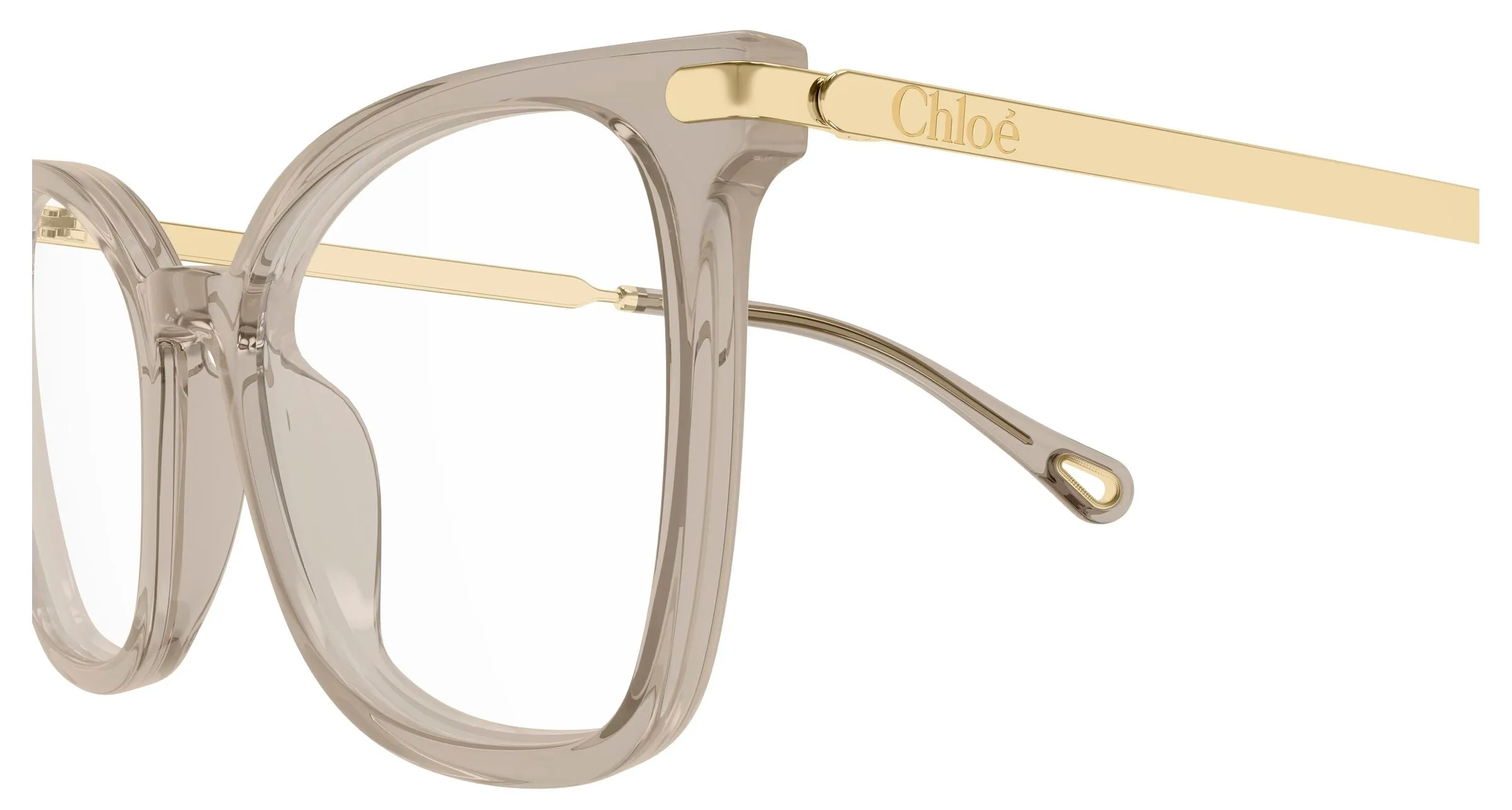 Chloé CH0360O 004 Montature da vista Acetato Marrone Trasparente Squadrata - immagine 3