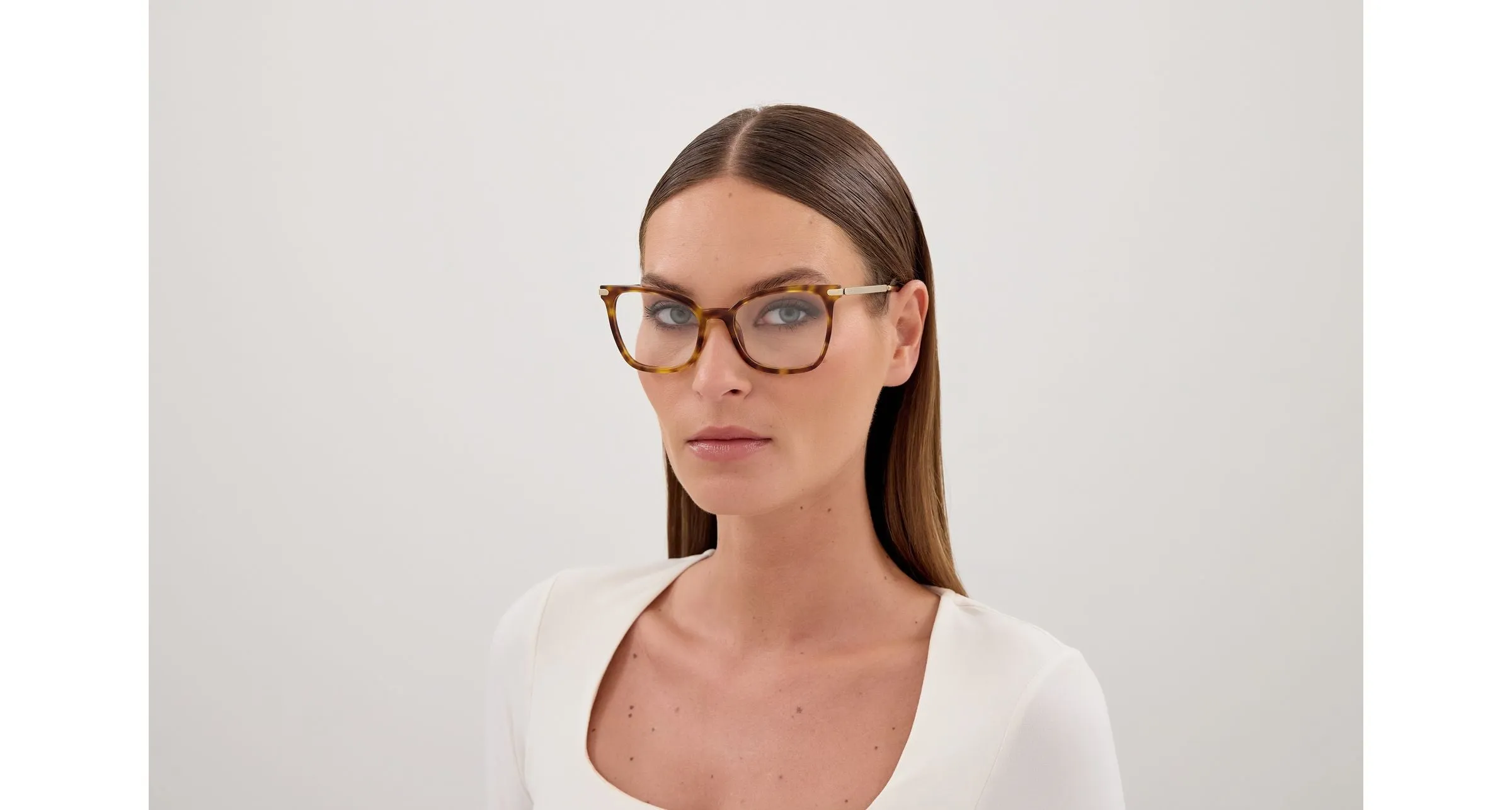 Chloé CH0360O 002 Montature da vista Acetato Havana Trasparente Squadrata - immagine 4