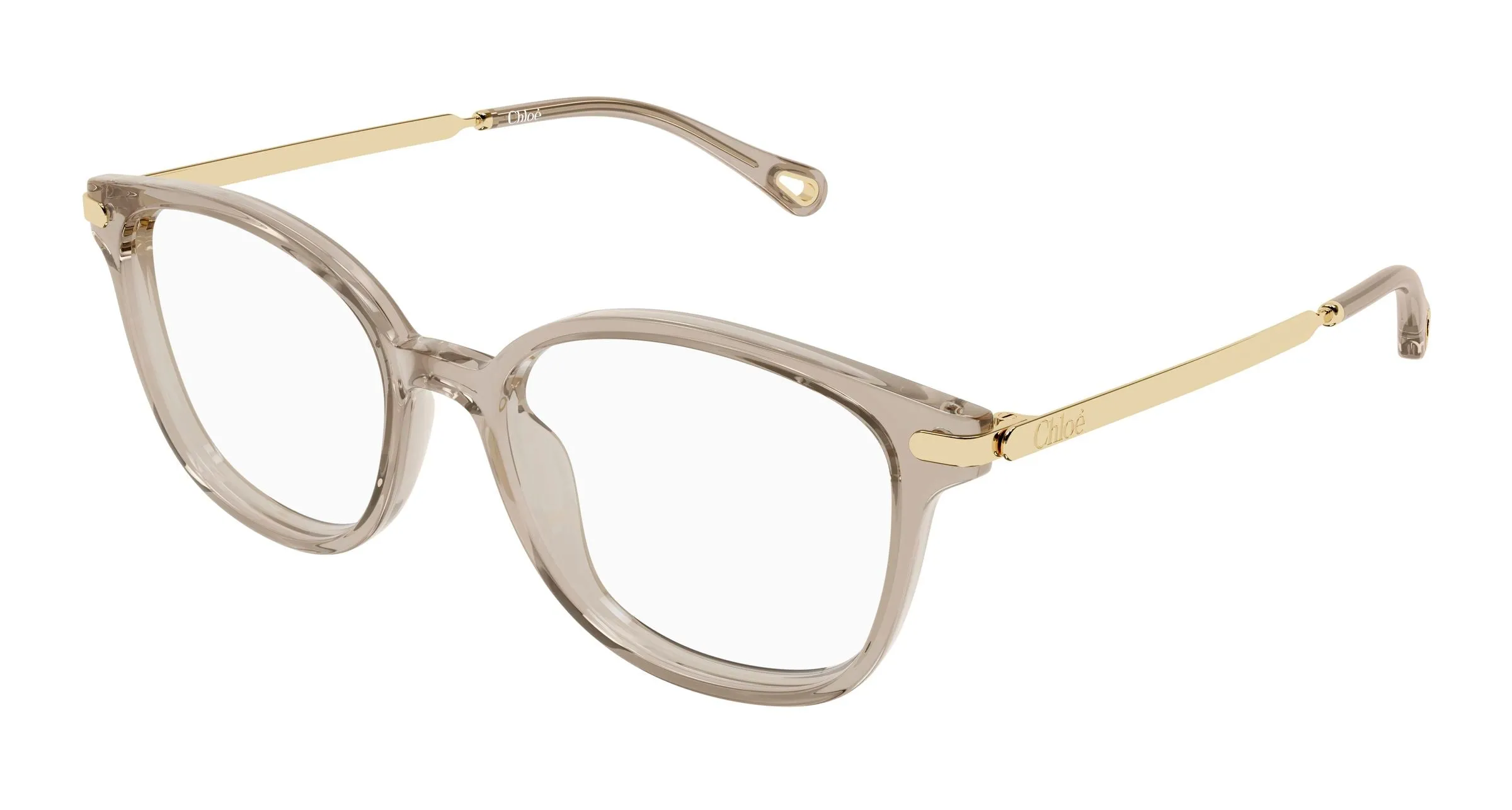 Chloé CH0359O 004 Montature da vista Acetato Marrone Trasparente Squadrata - immagine 1