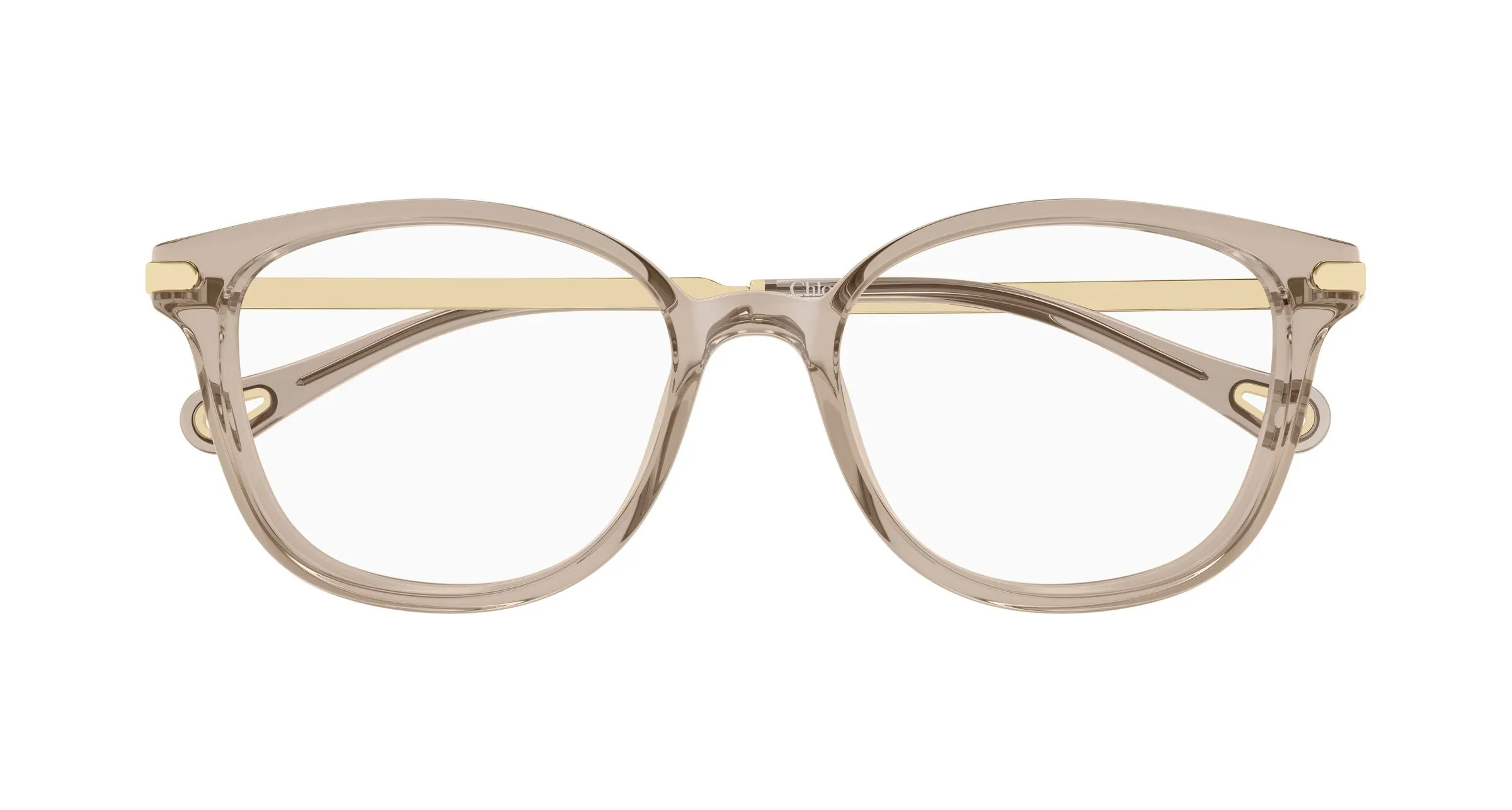 Chloé CH0359O 004 Montature da vista Acetato Marrone Trasparente Squadrata - immagine 2